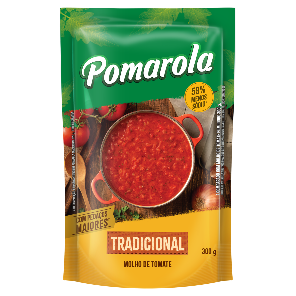 Molho de Tomate Tradicional Pomarola Sach&ecirc; 300g