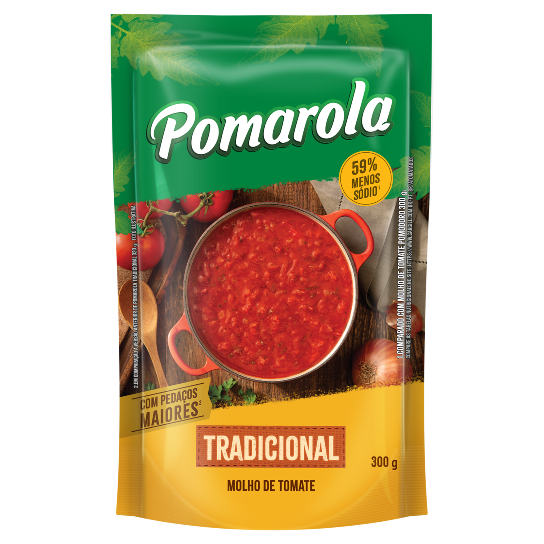 Molho de Tomate Tradicional Pomarola Sachê 300g