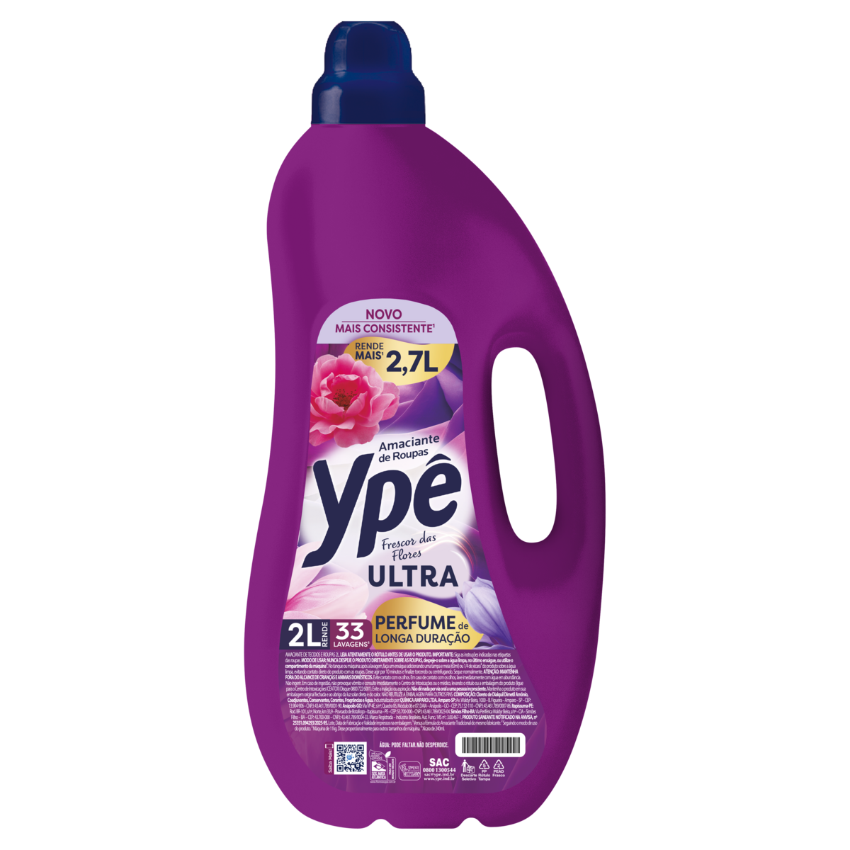 Amaciante de Roupas Carinho Yp&ecirc; 2l