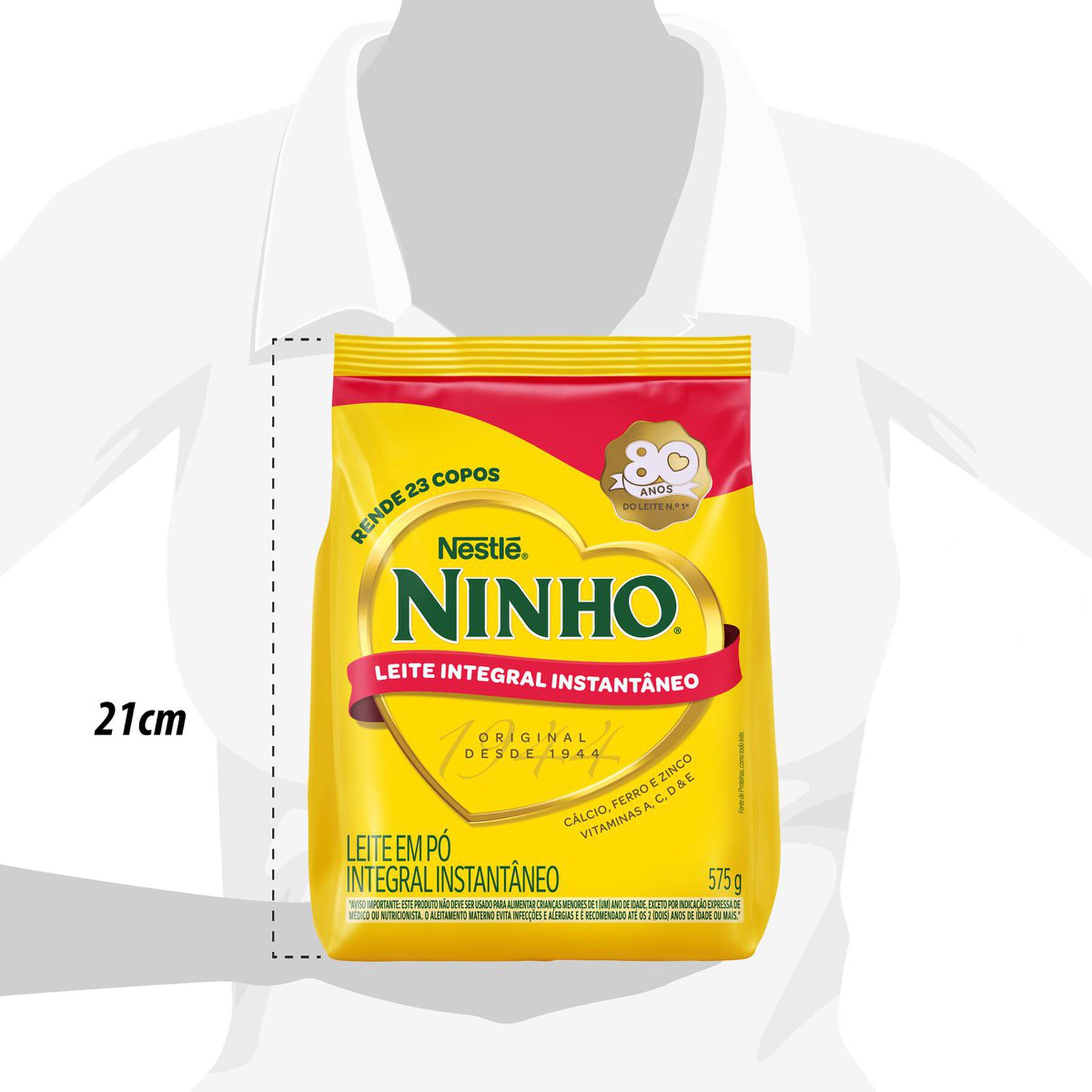 Leite em P&oacute; Ninho Integral Instant&acirc;neo Sach&ecirc; 575g&nbsp;