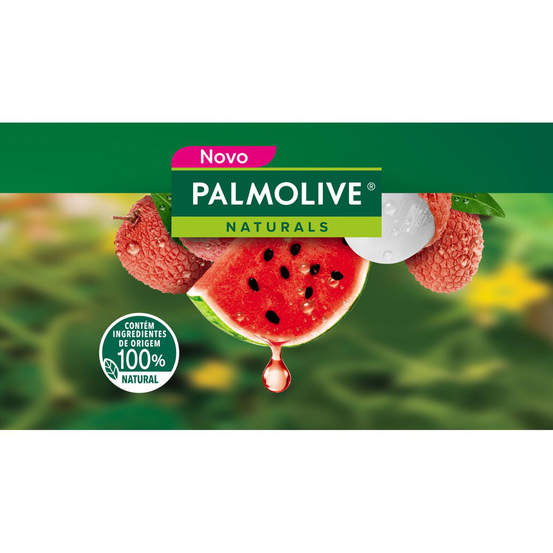 Sabonete em Barra Hidratação Refrescante Melancia e Lichia Palmolive Naturals Envoltório 510g C/6 Unidades