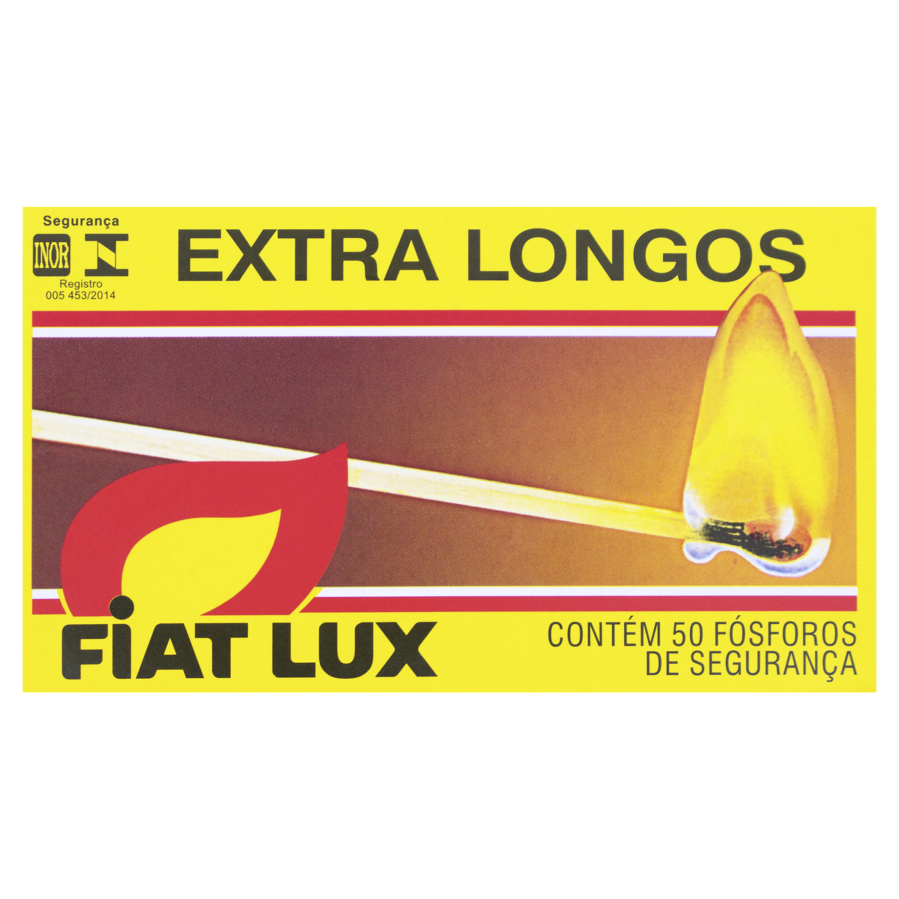 F&oacute;sforo de Seguran&ccedil;a Extra Longo Fiat Lux 50 Unidades