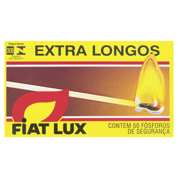 Fósforo de Segurança Extra Longo Fiat Lux 50 Unidades
