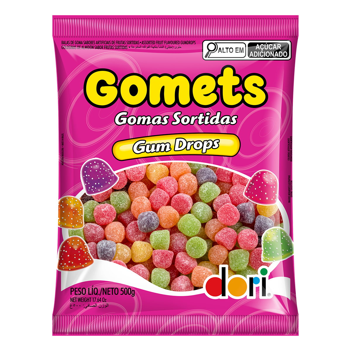 Bala de Goma Frutas Gomets Dori 500g