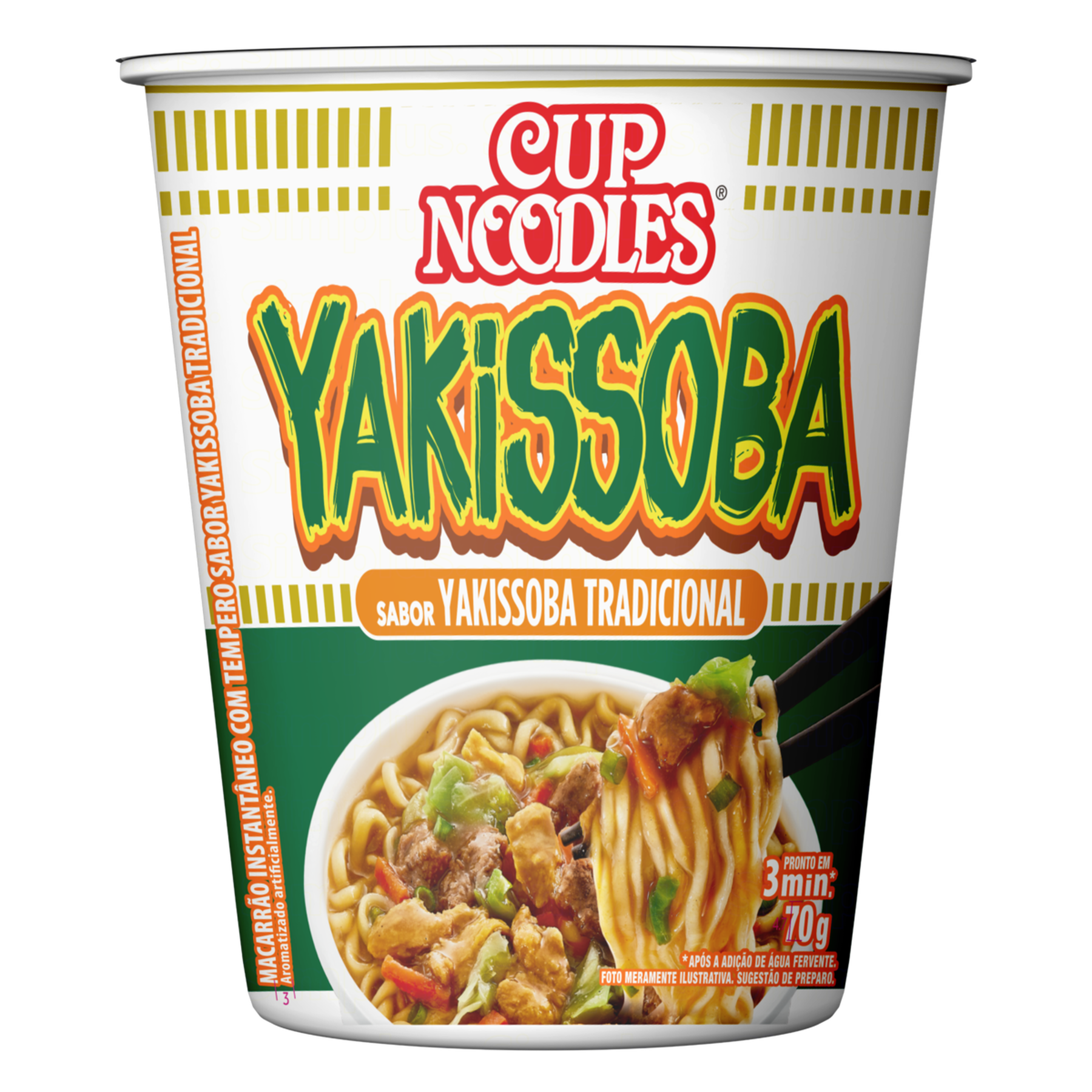 Macarrão Instantâneo Yakissoba Tradicional Nissin Cup Noodles Copo 70g