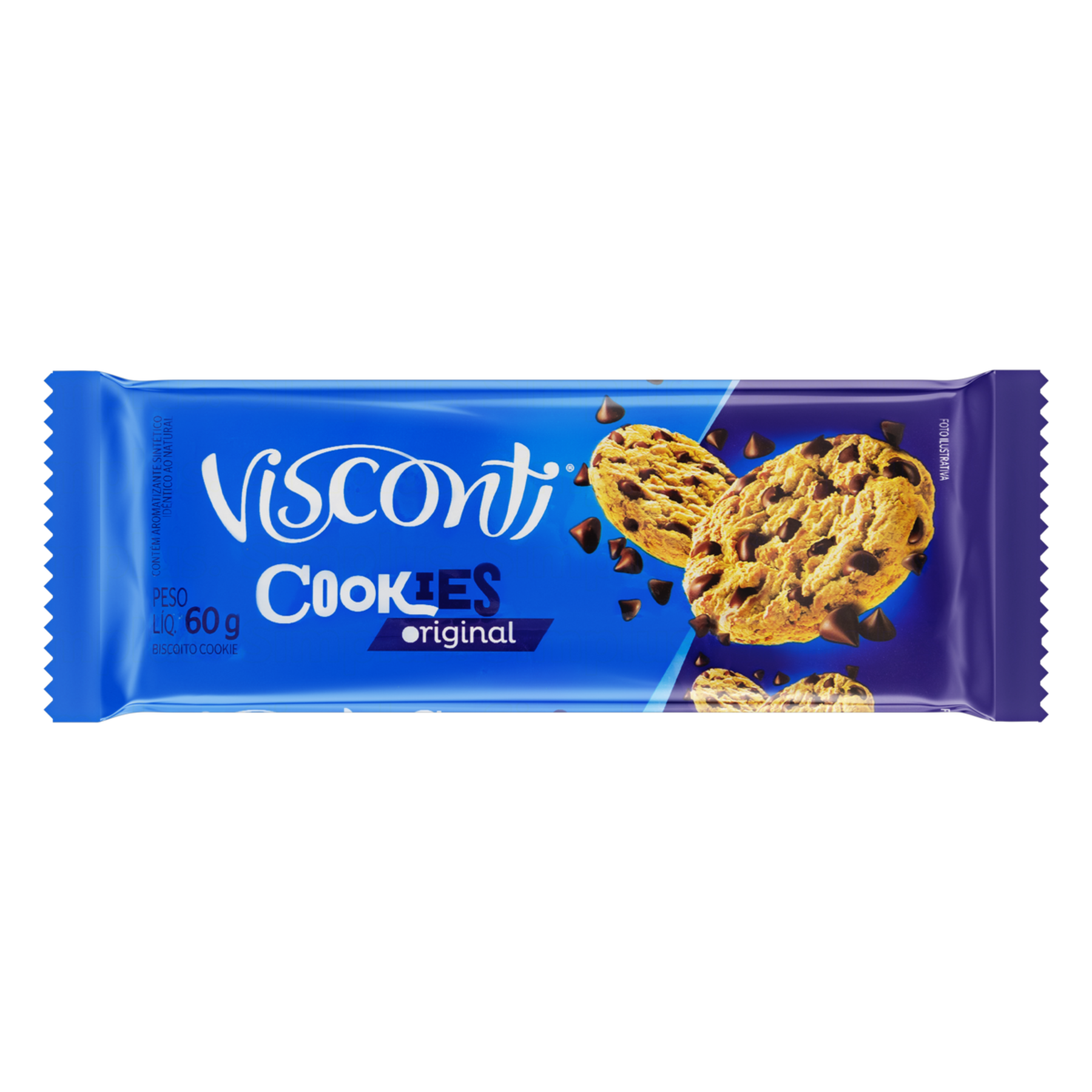 Biscoito Cookie Original Visconti Pacote 60g