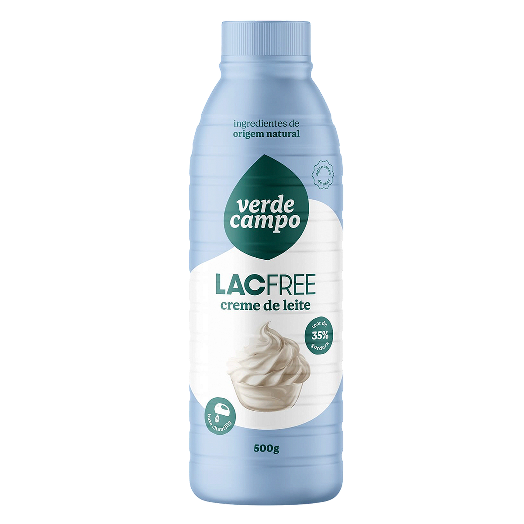 Creme de Leite Lacfree Verde Campo Garrafa 500g