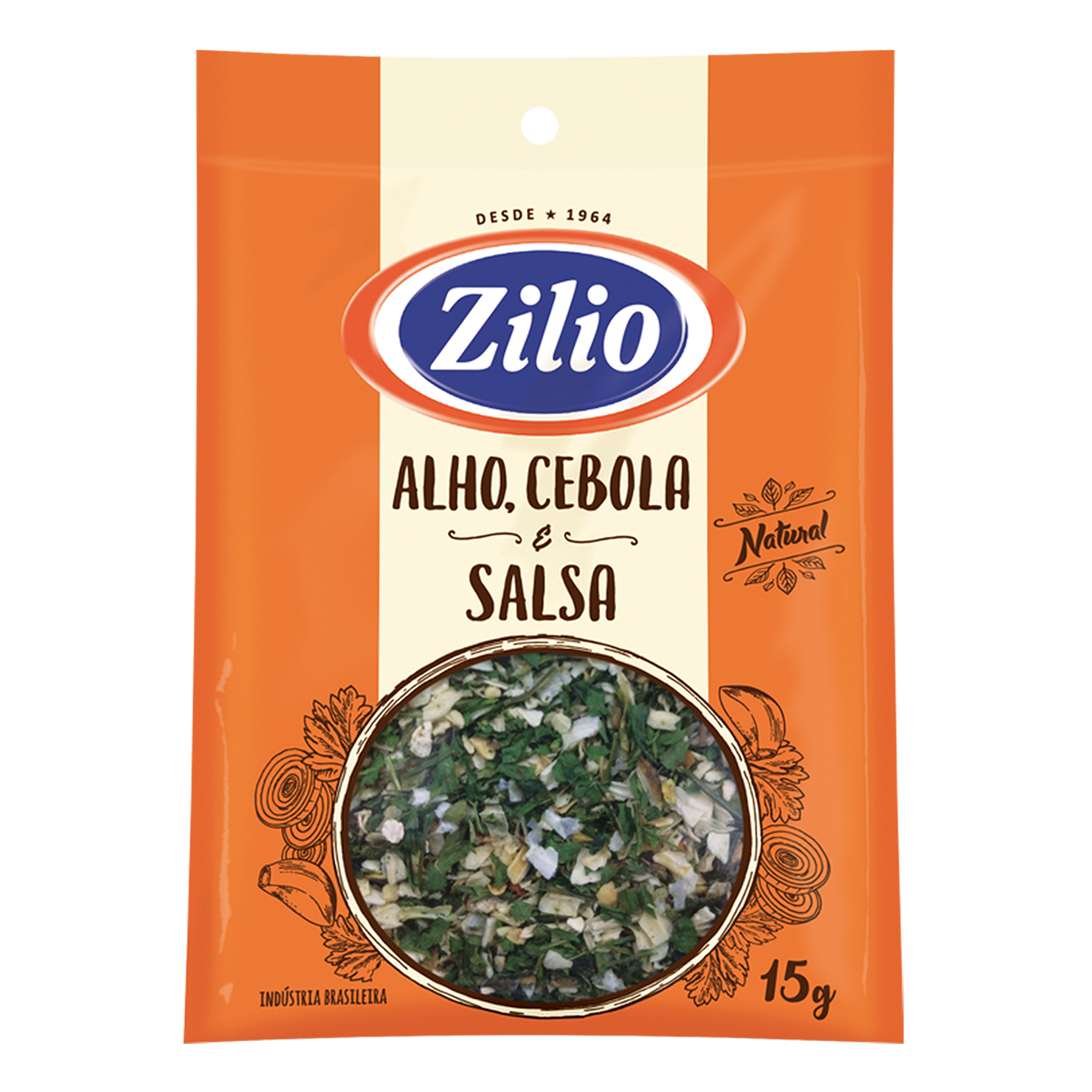 Alho, Cebola e Salsa Zilio Pacote 15g