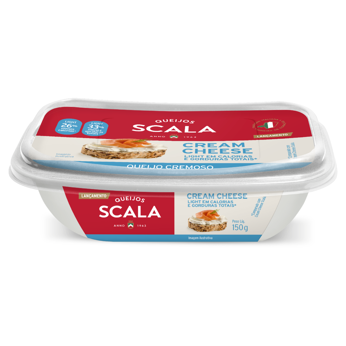 Cream Cheese Light Scala Pote 150g