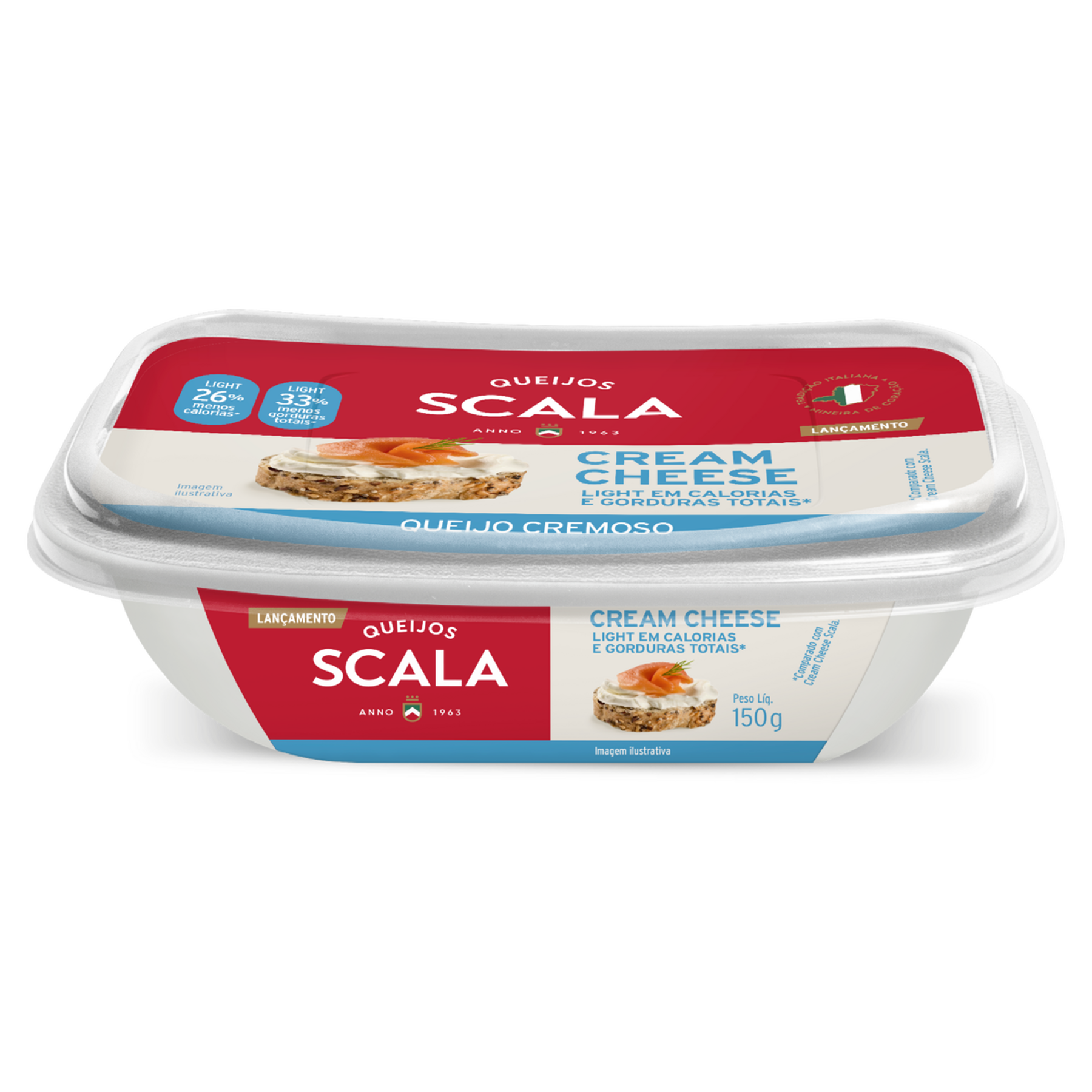 Cream Cheese Light Scala Pote 150g
