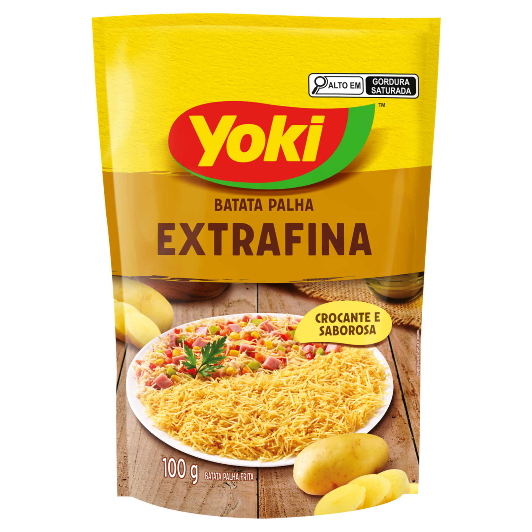 Batata Palha Extrafina Yoki Sachê 100g