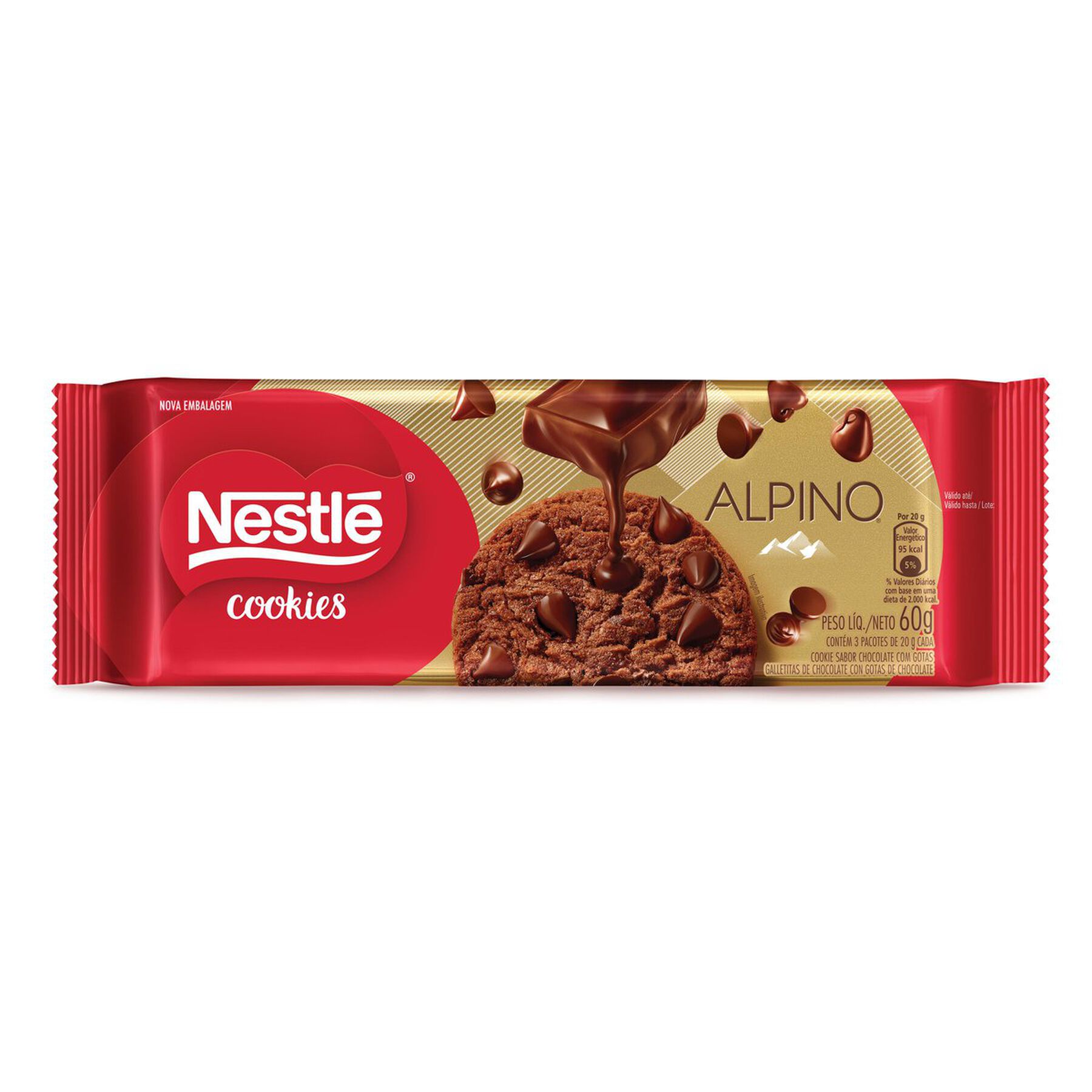 Cookie Alpino Gotas De Chocolate  60g