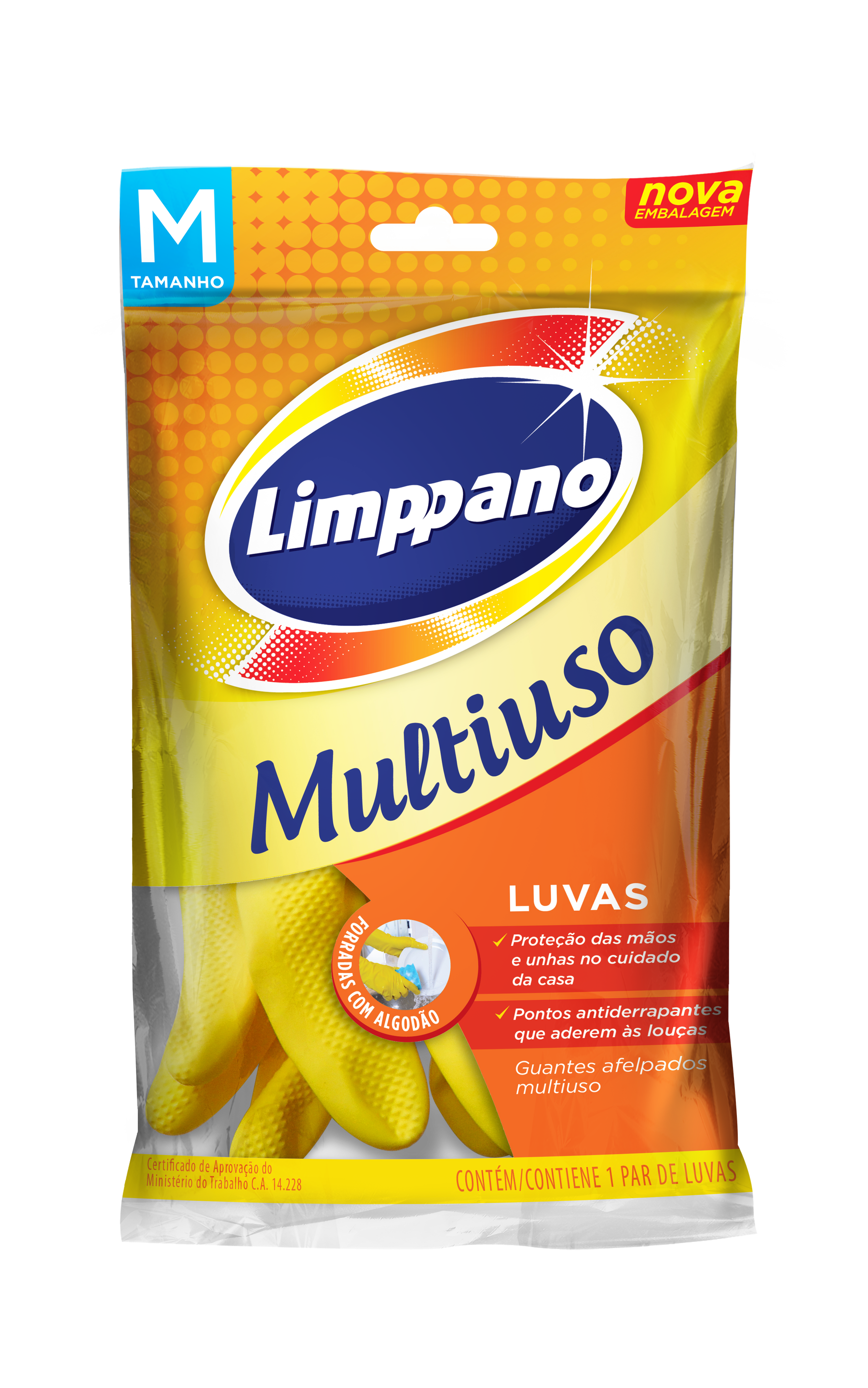 Luvas Limppano Multiuso, tam M