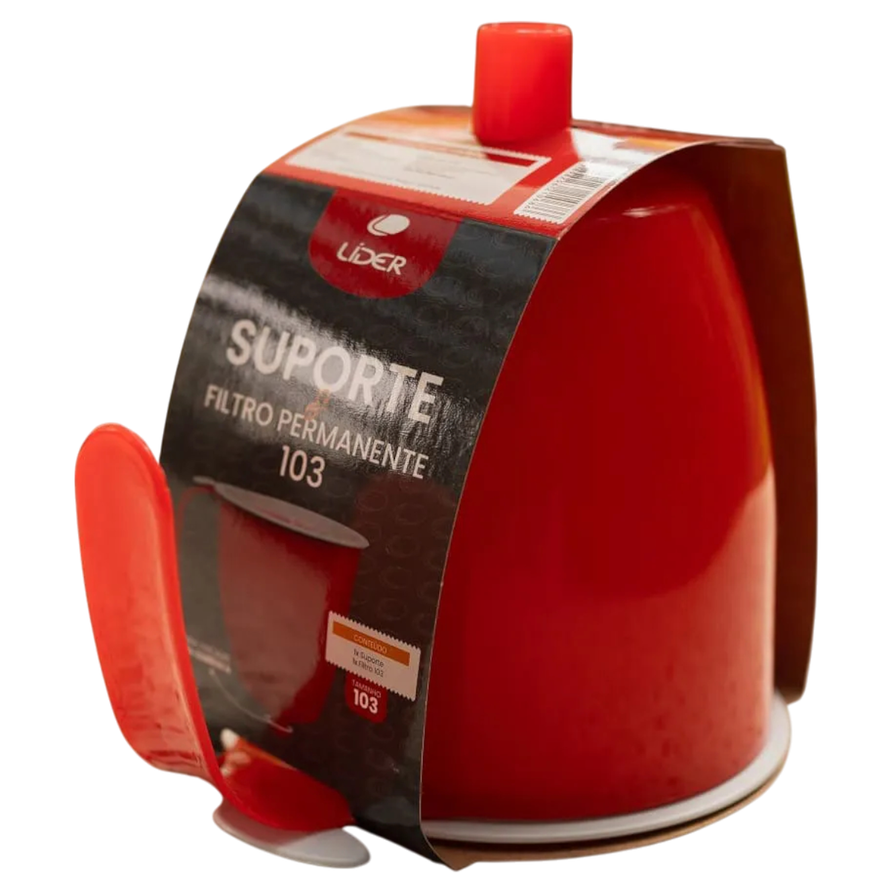 Suporte e Filtro Permanente para Caf&eacute; L&iacute;der Tam. 103