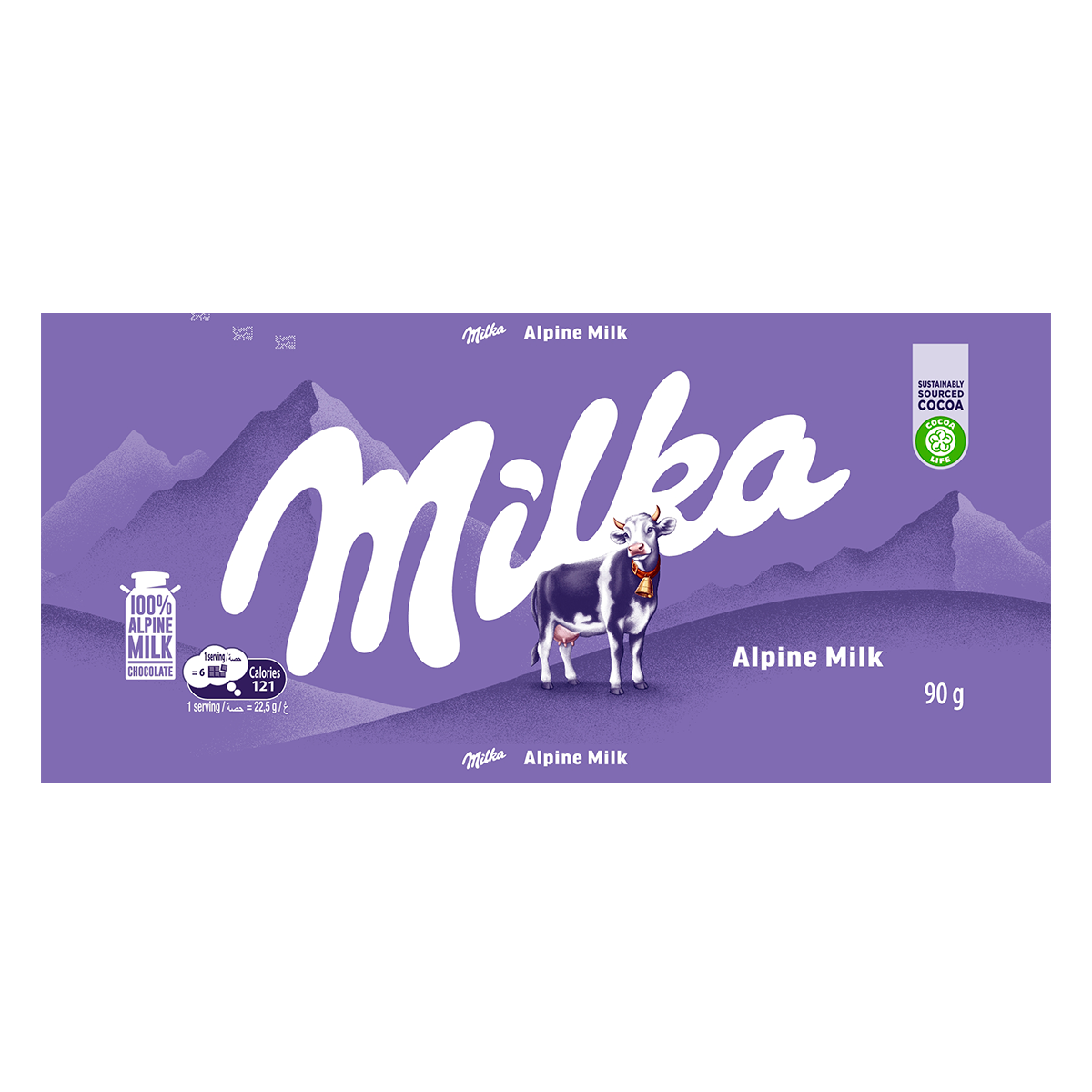 Chocolate em Barra Alpine Milk Milka 90g