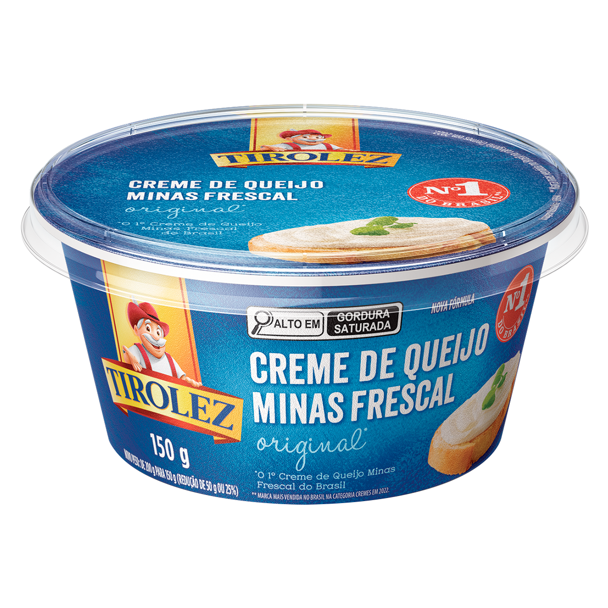 Creme de Queijo Minas Frescal Original Tirolez Pote 150g