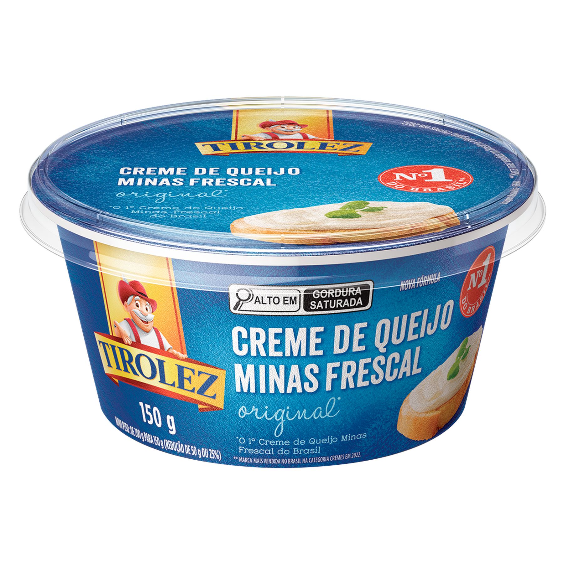Creme de Queijo Minas Frescal Original Tirolez Pote 150g