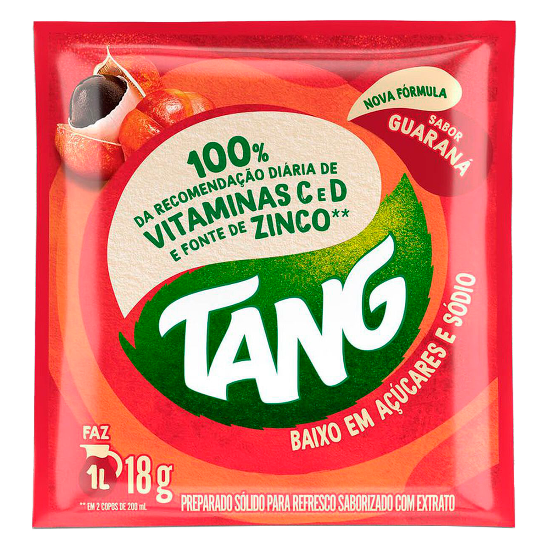 Refresco em P&oacute; Guaran&aacute; Tang Pacote 18g