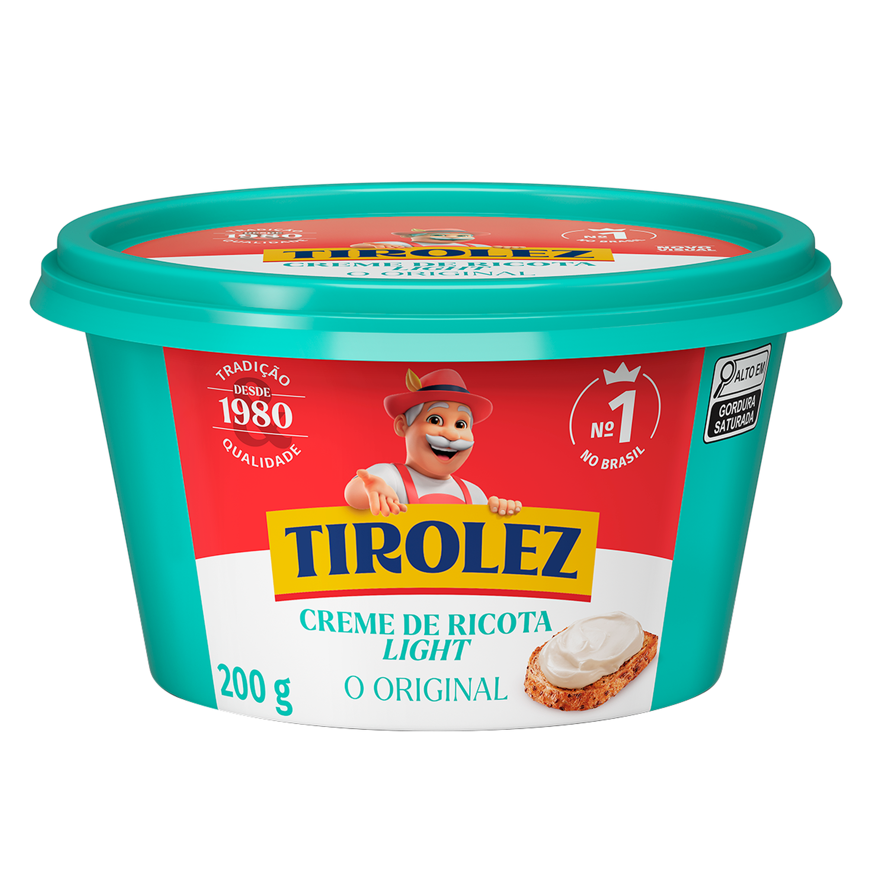 Creme de Queijo Ricota Light Tirolez Pote 200g