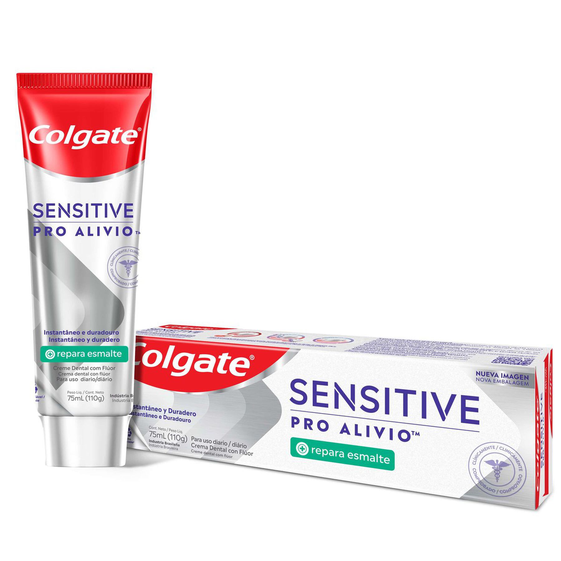 Creme Dental Para Sensibilidade Colgate Sensitive Pro Alívio Repara Esmalte 110g
