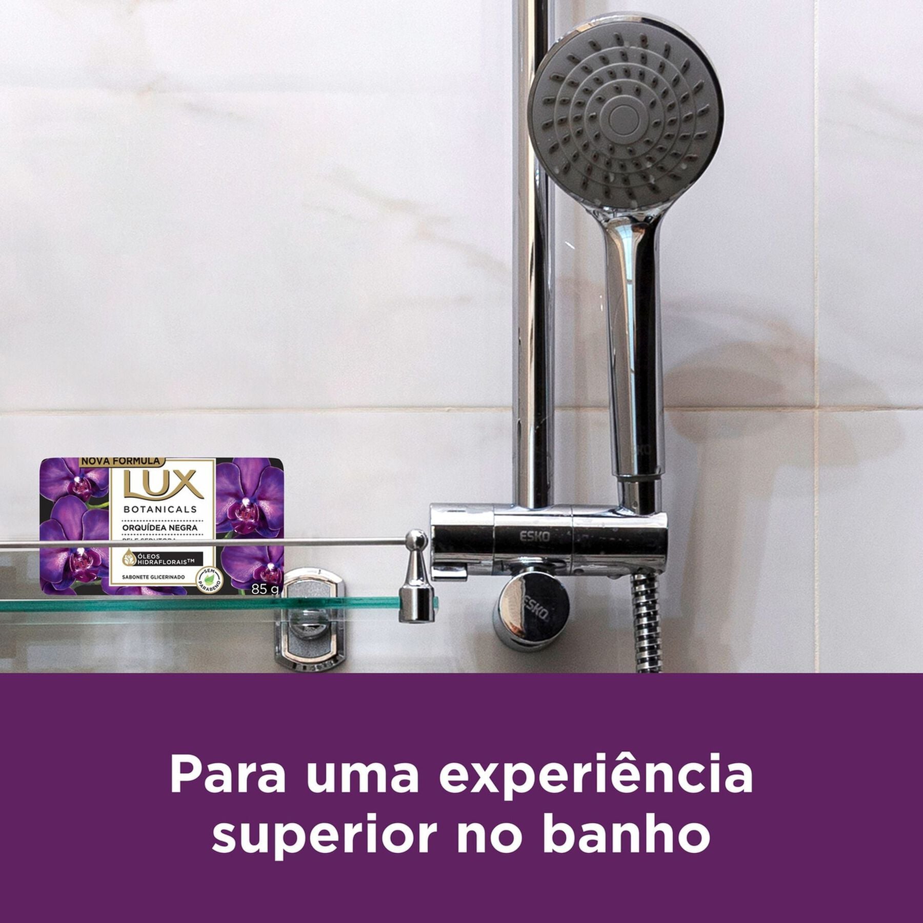 Sabonete em Barra Glicerinado Orqu&iacute;dea Negra Lux Botanicals Cartucho 85g&nbsp;