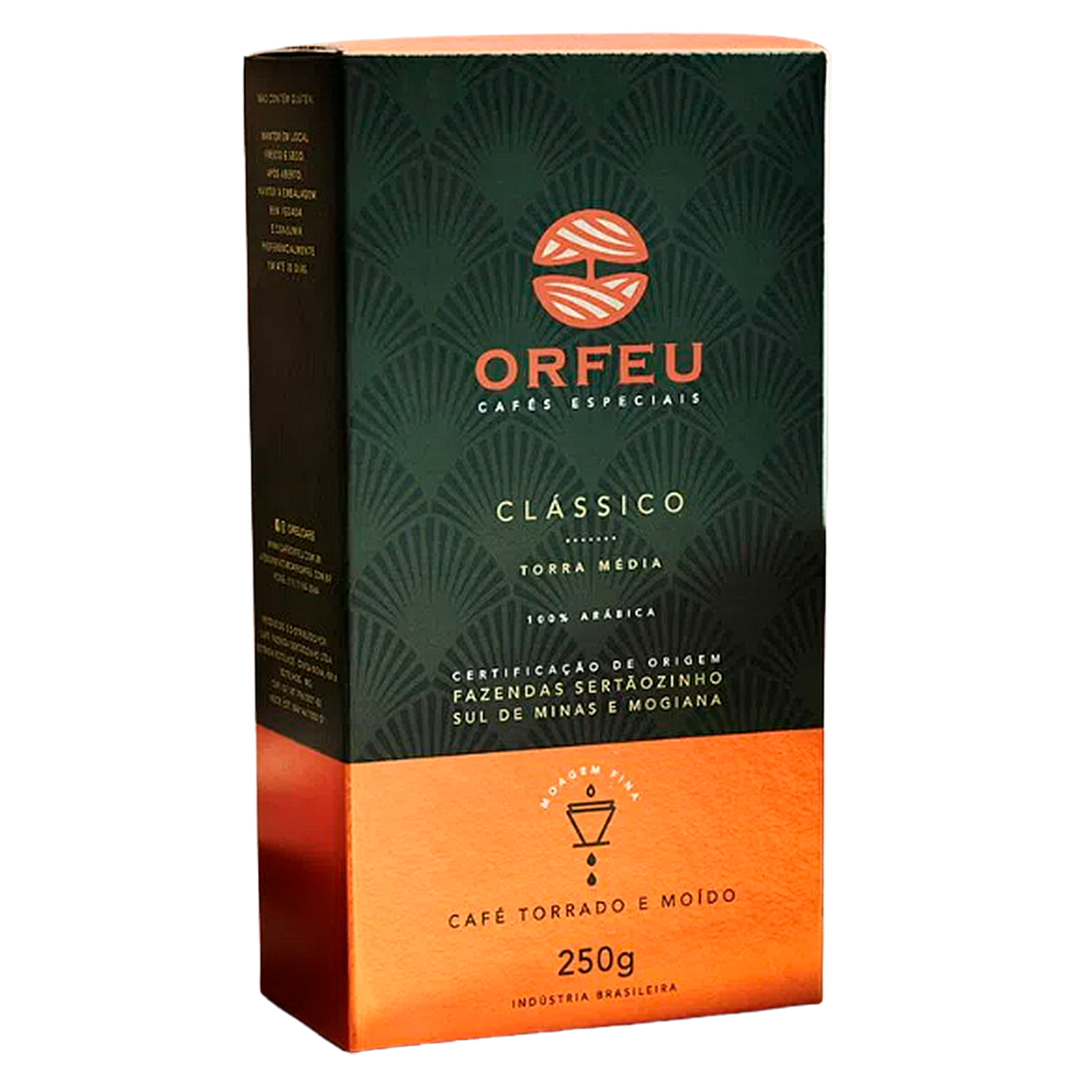 Caf&eacute; Torrado e Mo&iacute;do Cl&aacute;ssico Orfeu Caixa 250g