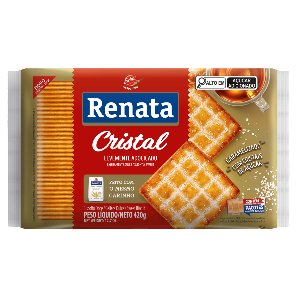 Biscoito Cristal Renata Pacote 420g