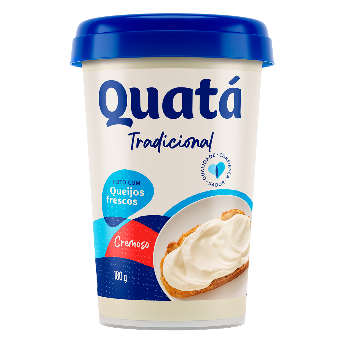 Creme de Queijo Tradicional Quat&aacute; Copo 180g