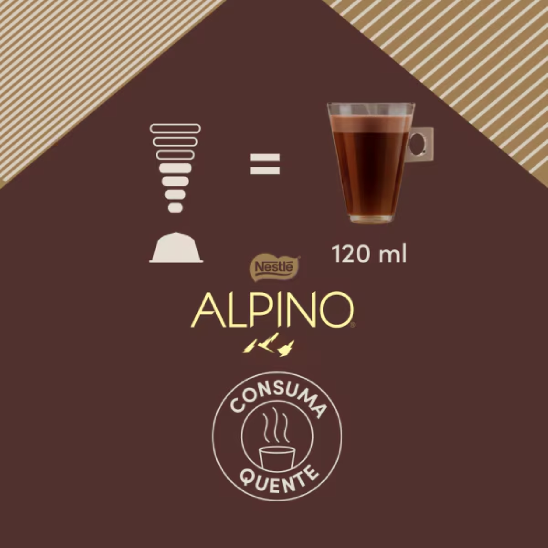 Chococino em Cápsula Alpino Intense Nescafé Dolce Gusto Caixa 180g C/10 Unidades