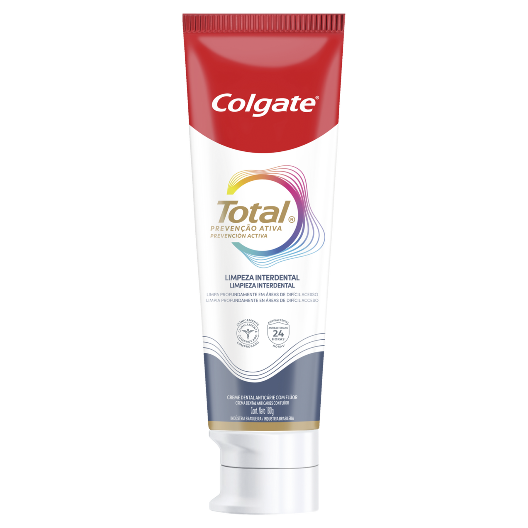 Creme Dental Limpeza Interdental Total Preven&ccedil;&atilde;o Ativa Colgate Caixa 180g - Embalagem Leve Mais Pague Menos
