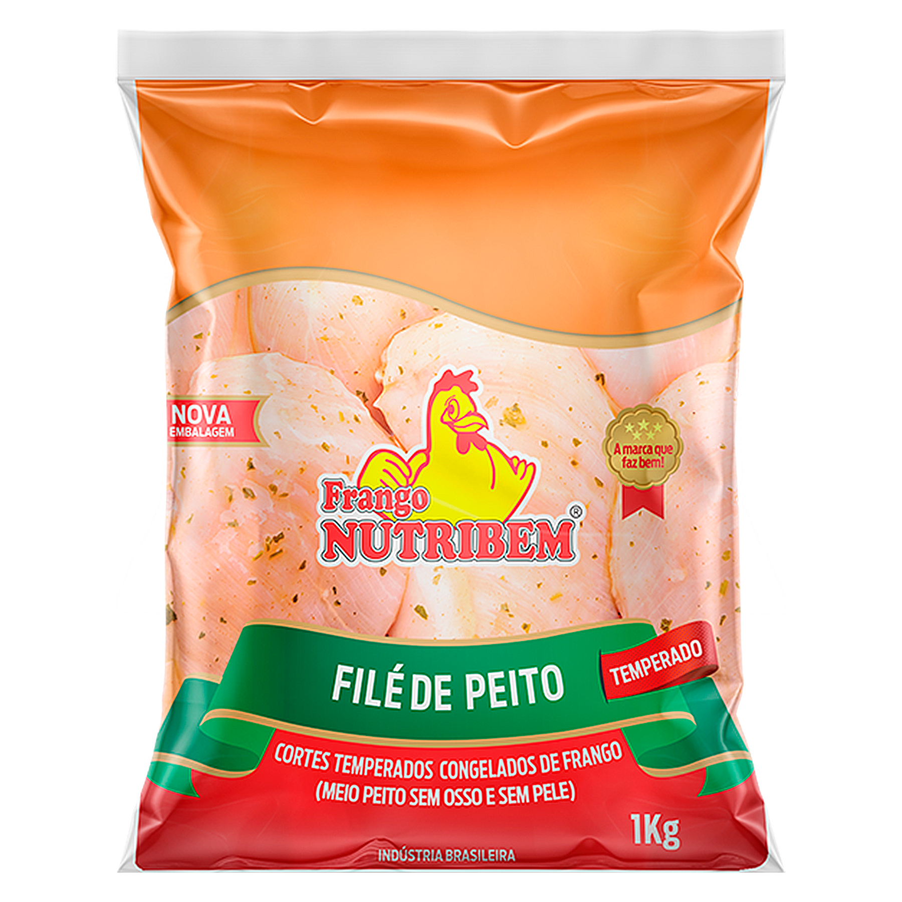 Filé de Peito Temperado Congelado Nutribem 1kg