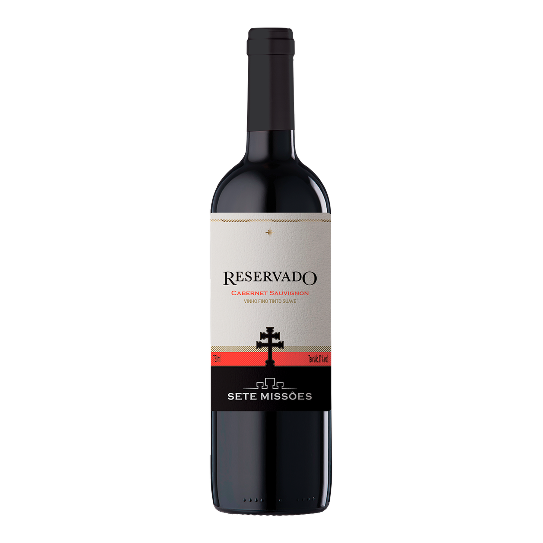Vinho Tinto Suave Cabernet Sauvignon Reservado Sete Missões Garrafa 750ml