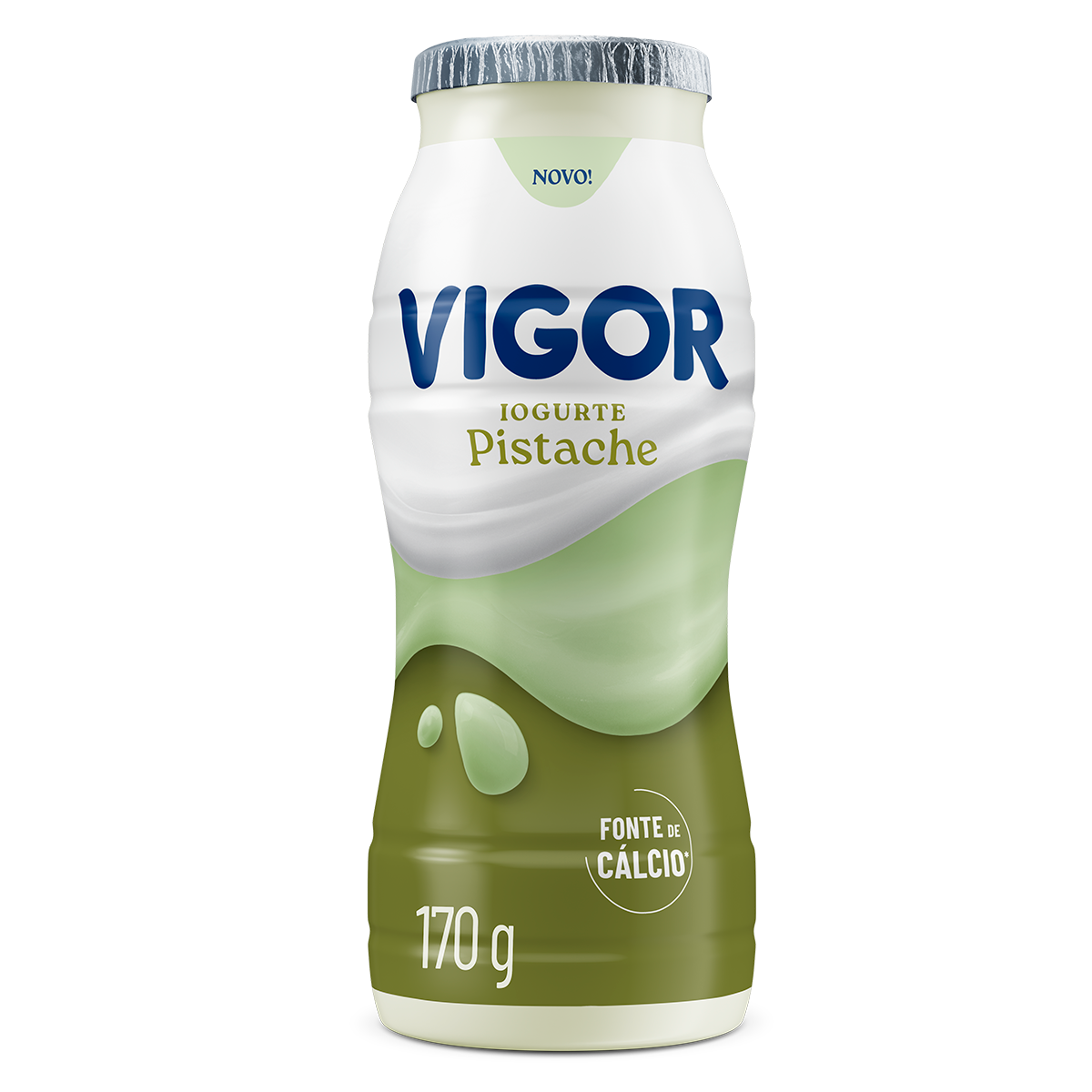 Iogurte Parcialmente Desnatado Pistache Vigor Frasco 170g