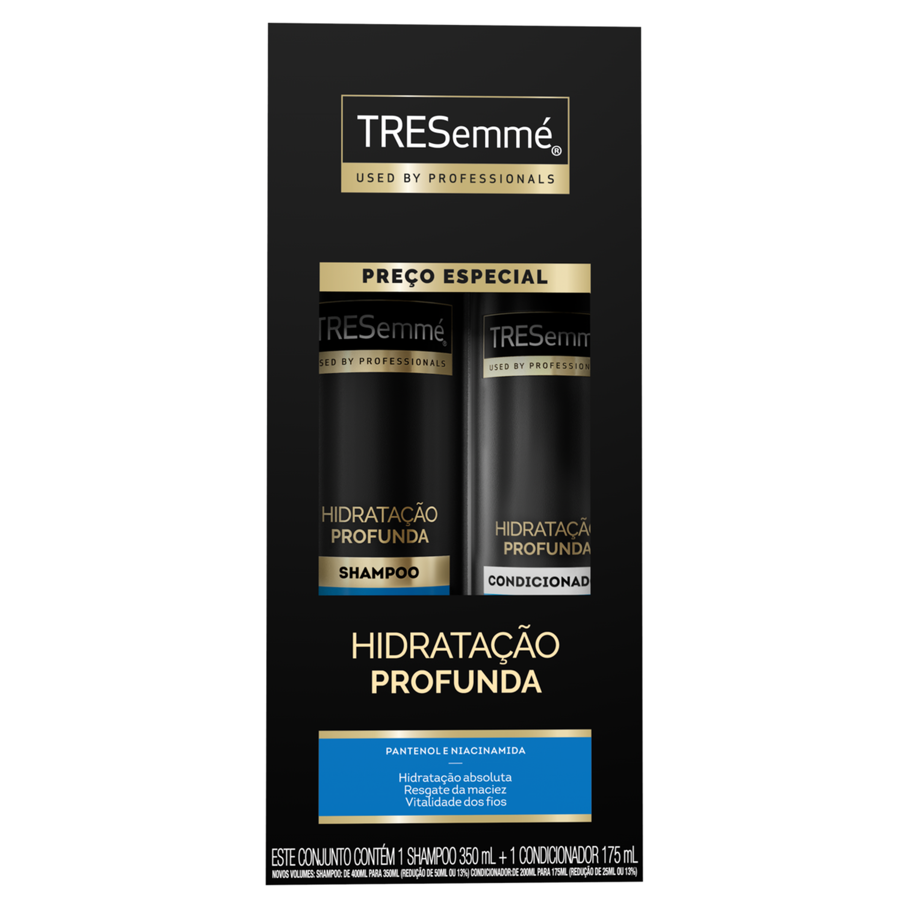 Shampoo 350ml + Condicionador 175ml Hidratação Profunda Tresemmé