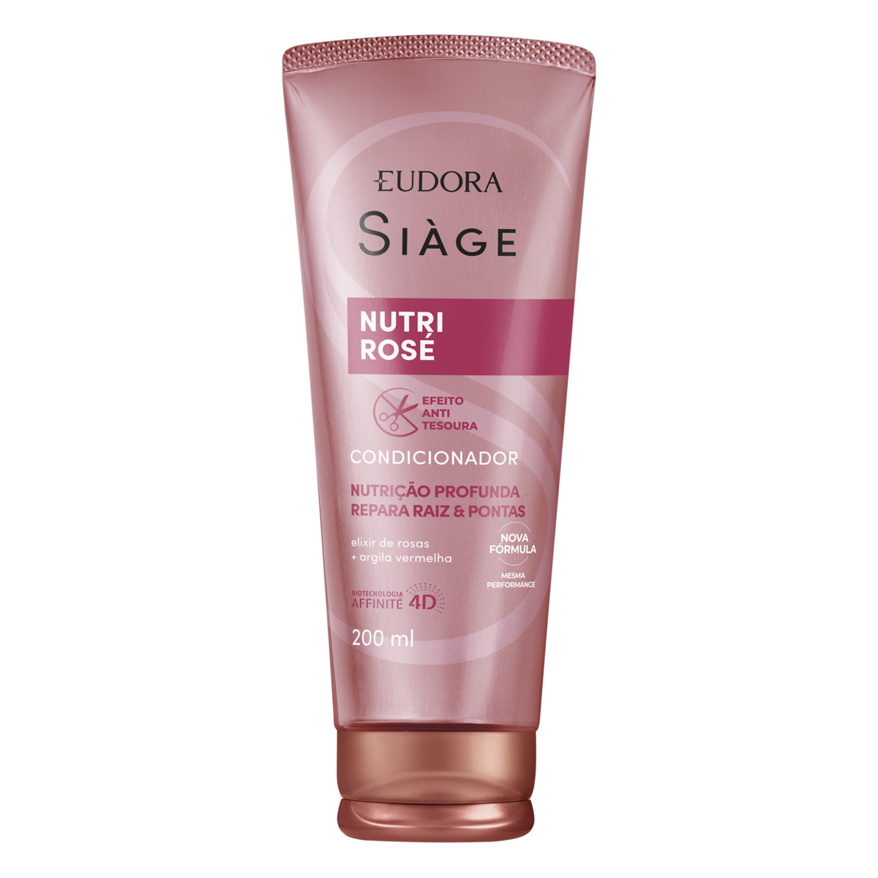 Condicionador Si&agrave;ge Nutri Ros&eacute; Eudora Bisnaga 200ml