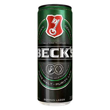 Cerveja German Lager Puro Malte Becks Lata 350ml