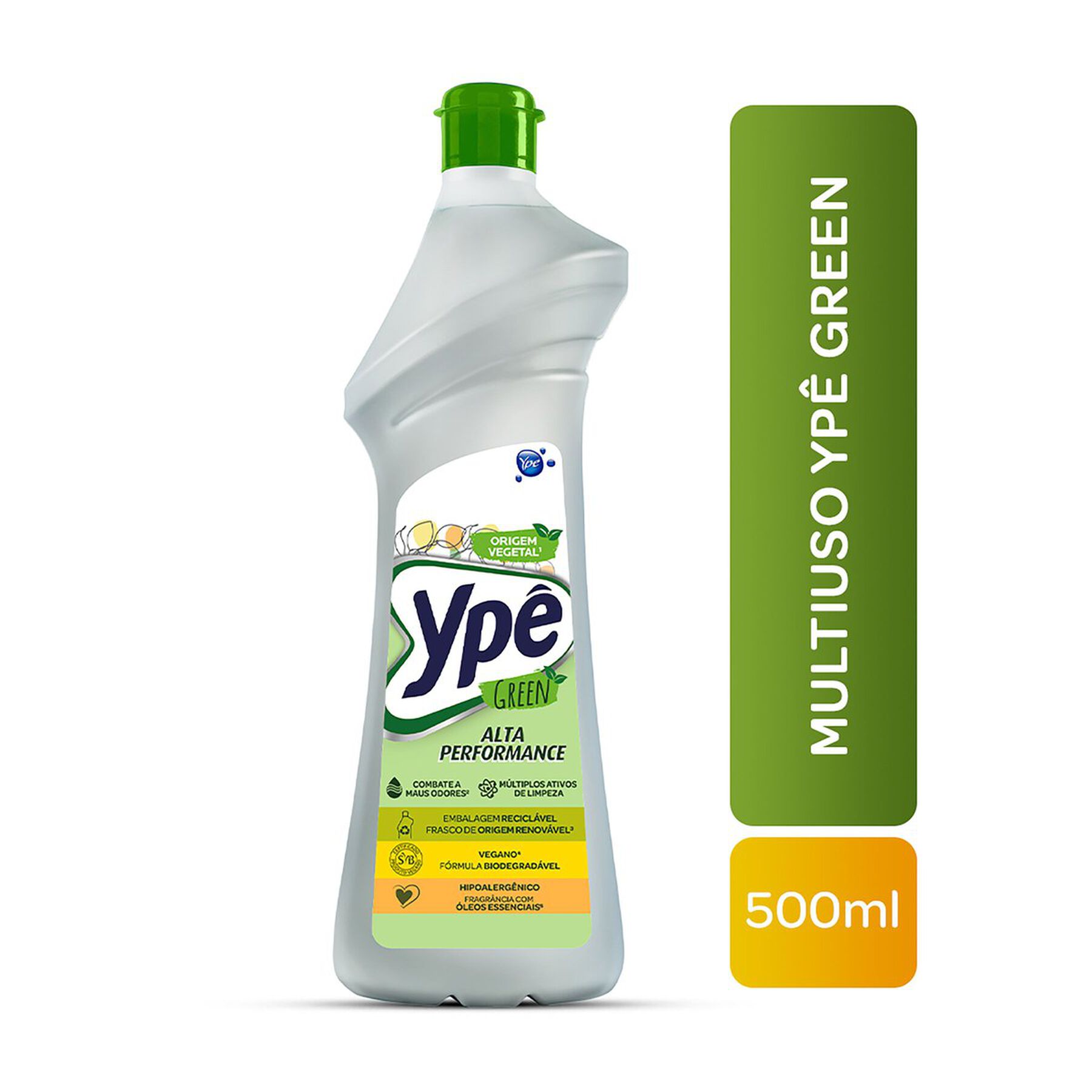 Limpador Multiuso Yp&ecirc; Green Squeeze 500ml