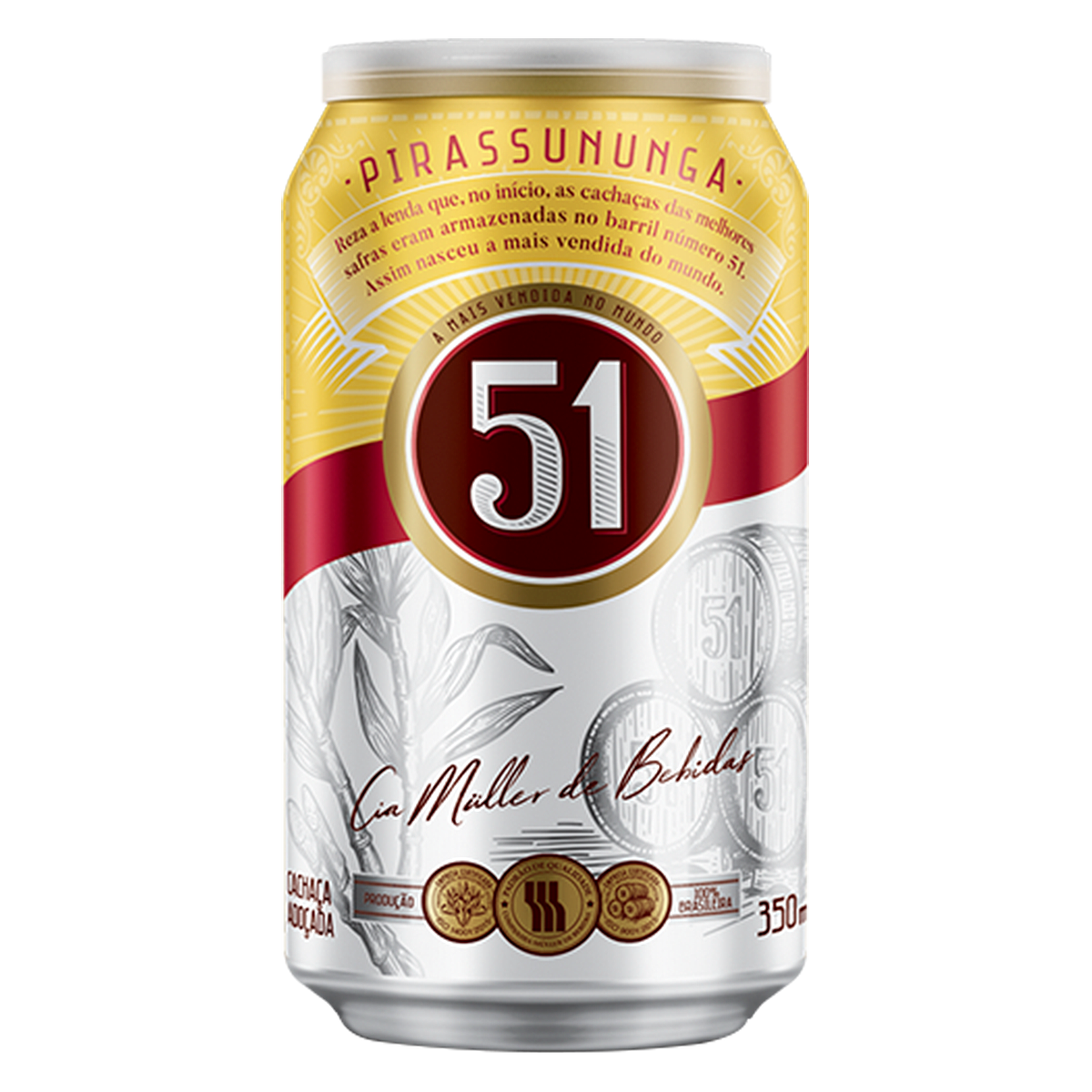 Cacha&ccedil;a Ado&ccedil;ada 51 Lata 350ml
