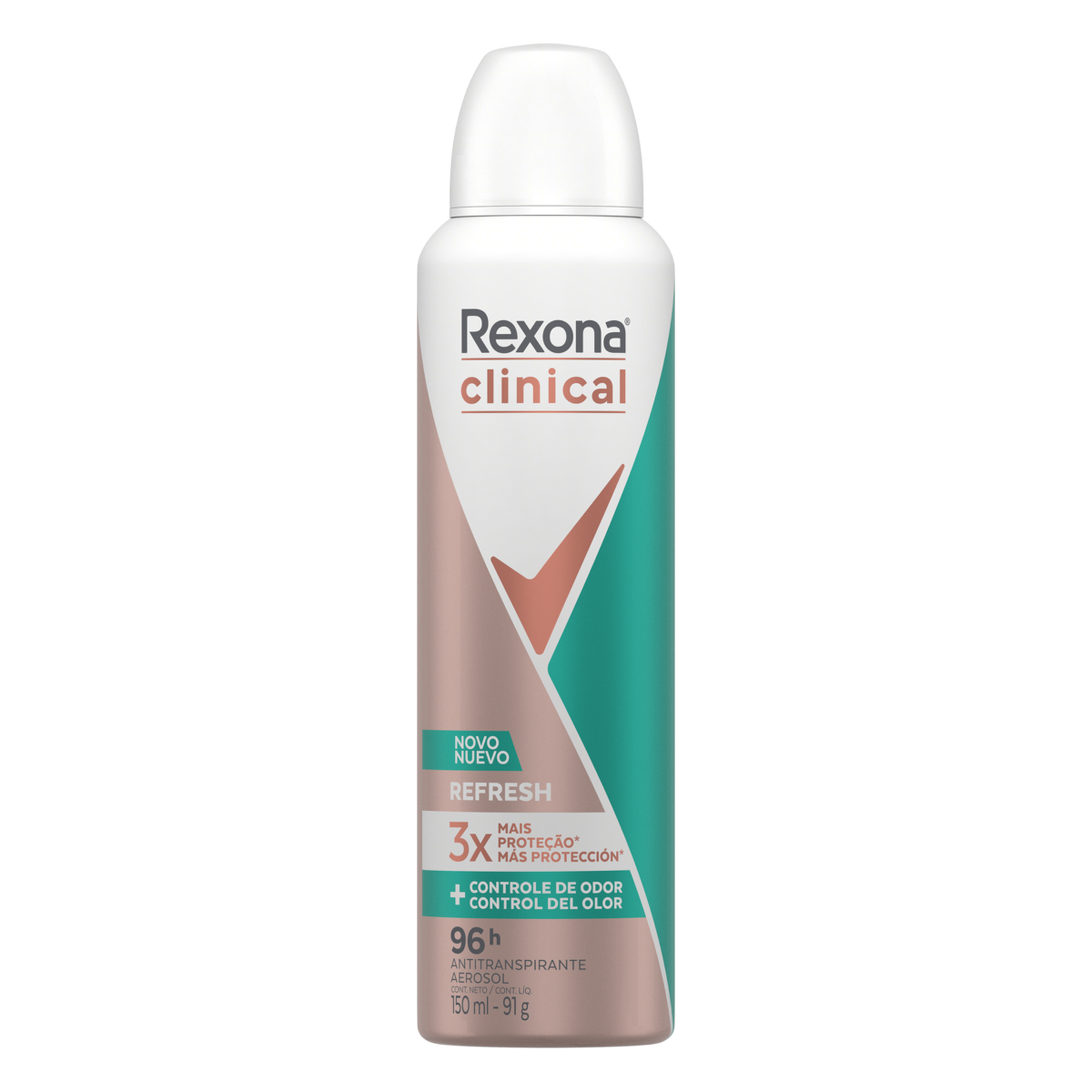 Antitranspirante Aerossol Refresh Rexona Clinical 150ml