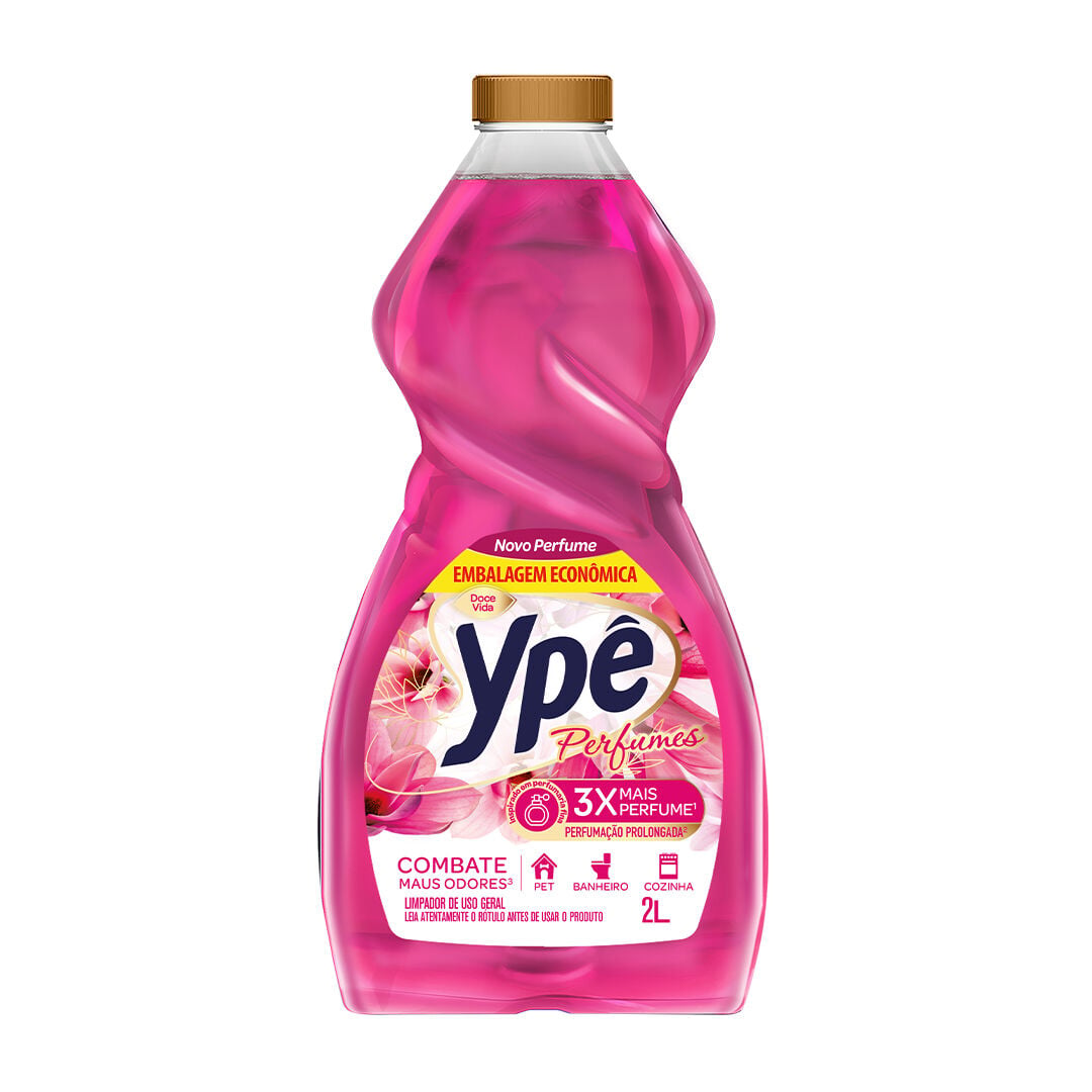 Limpador Perfumado Doce Vida Yp&ecirc; Premium Frasco 2l