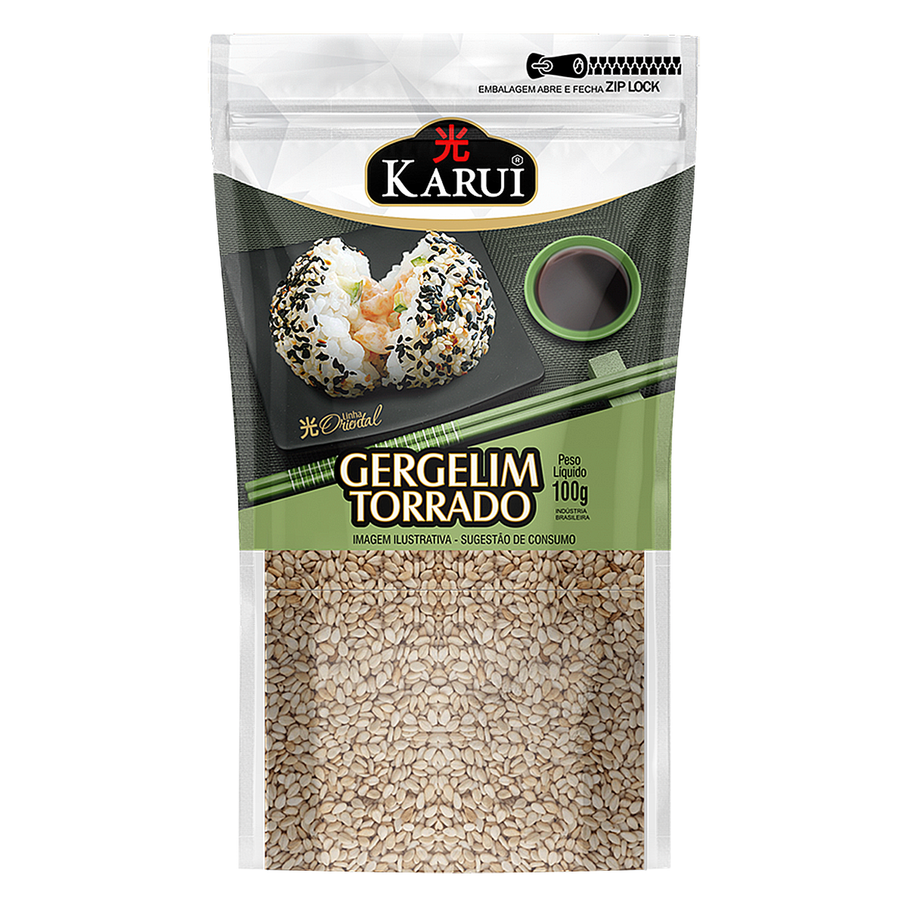 Gergelim Torrado Karui Zip Lock 100g