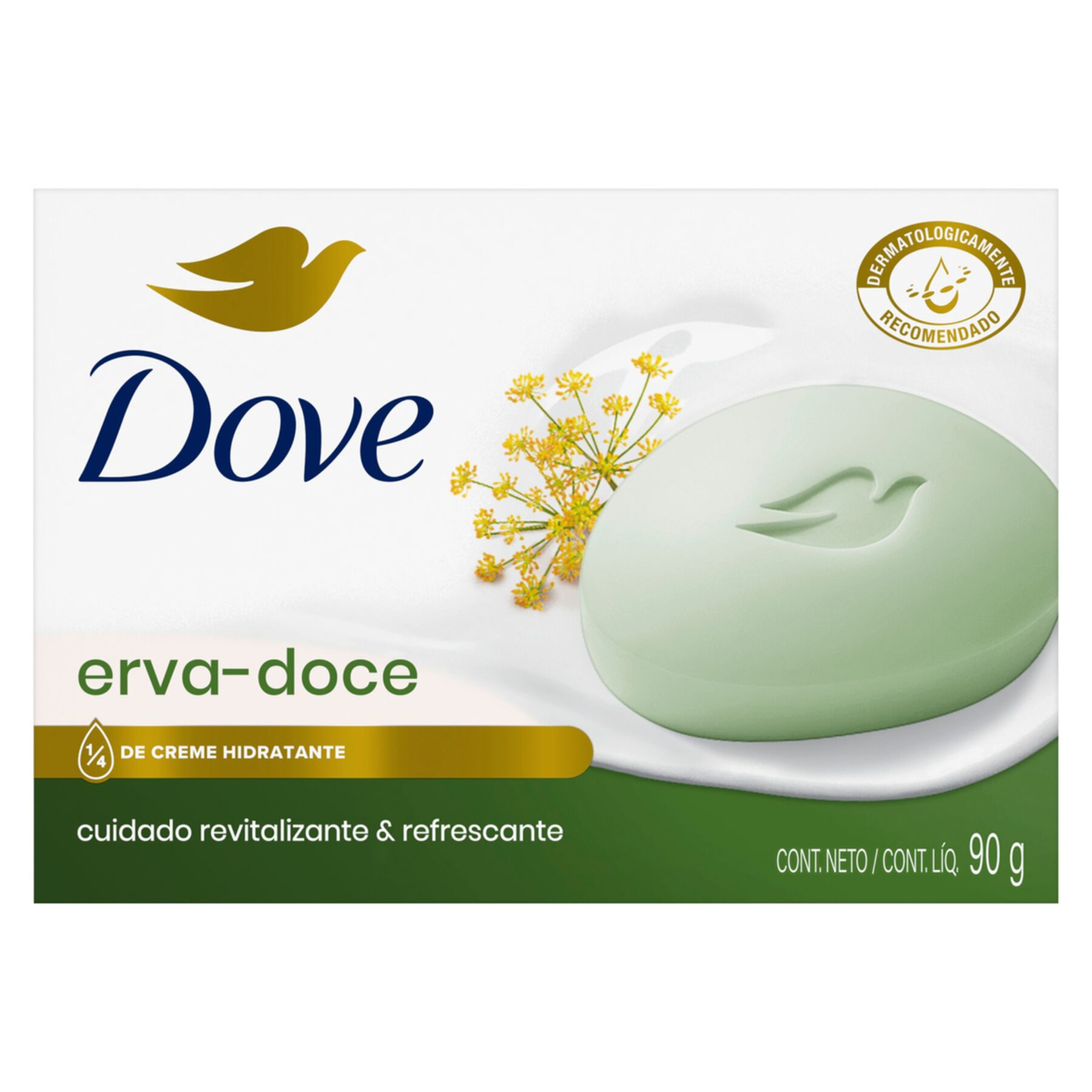 Sabonete Barra Hidratante Erva-Doce Dove Caixa 90g