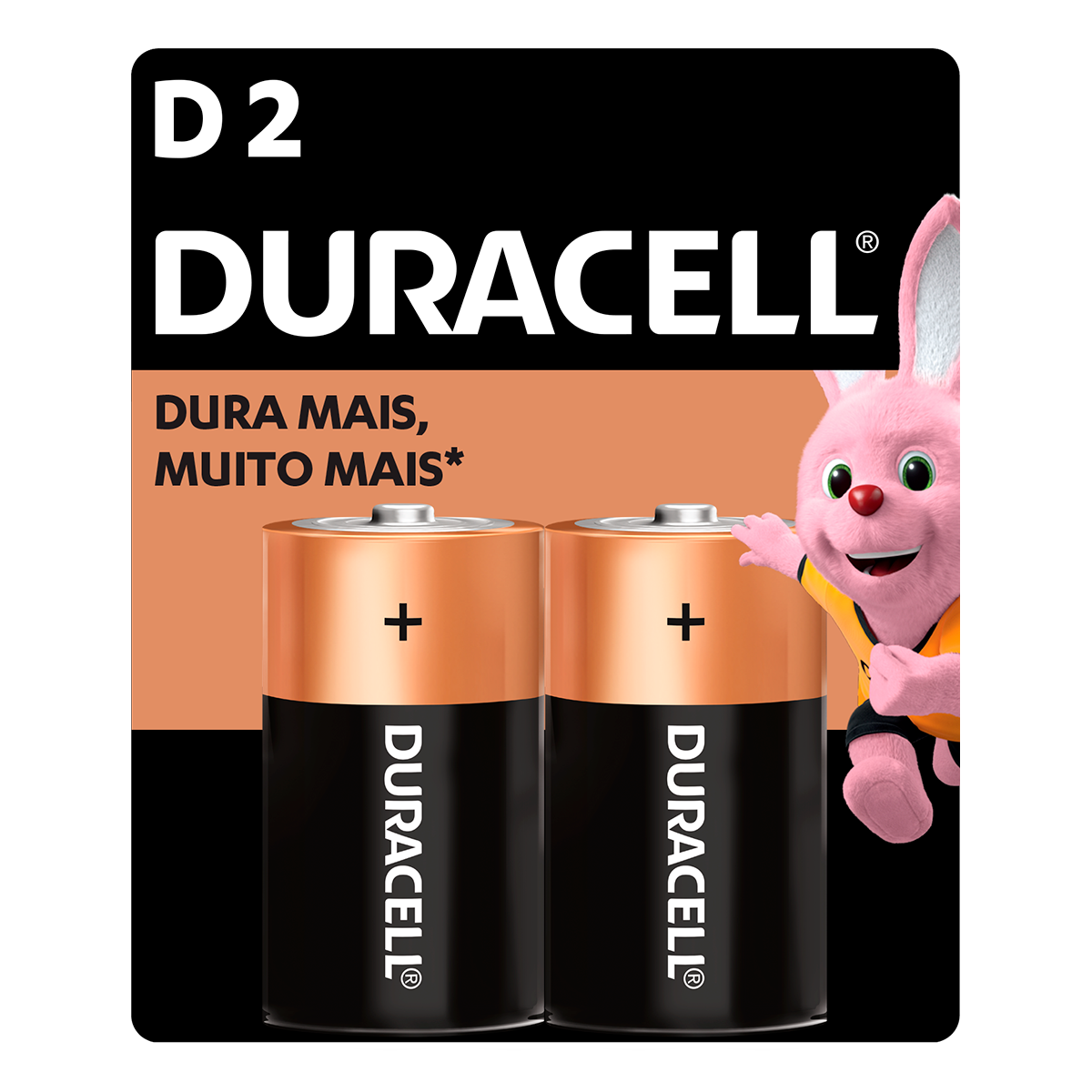 Pilha Alcalina Grande D Duracell C/2 Unidades