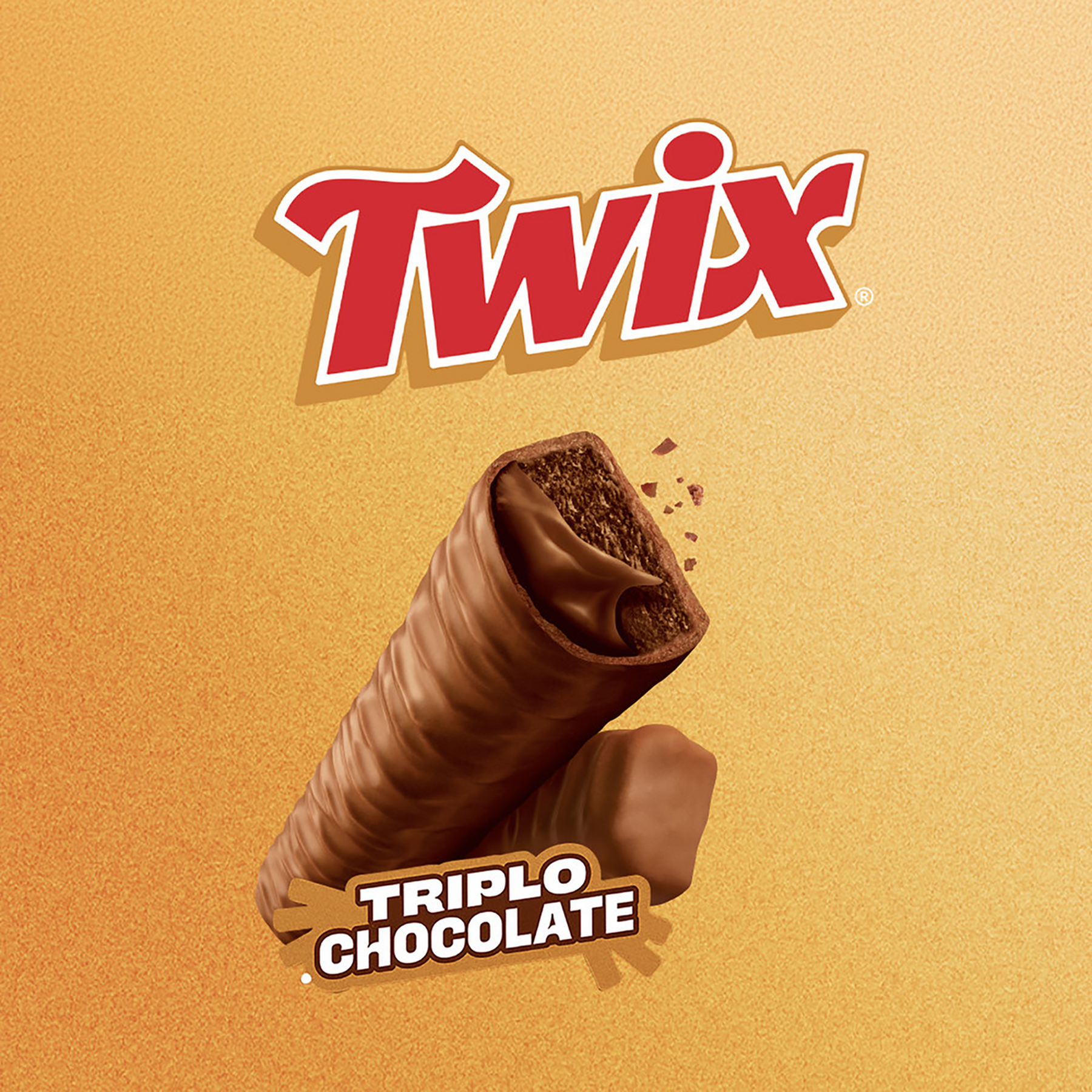 Bombom Triplo Chocolate Twix Pacote 40g&nbsp;