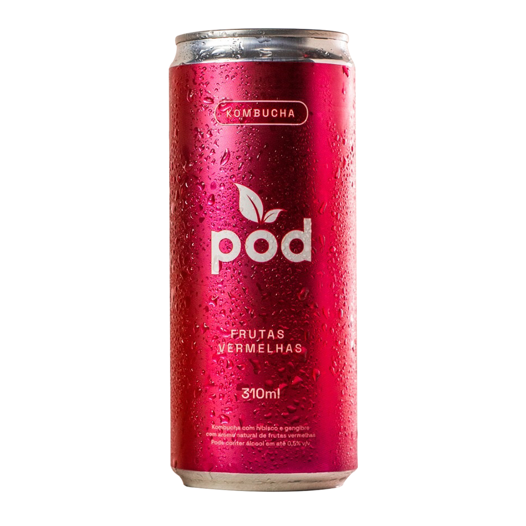 Bebida Kombucha Frutas Vermelhas Pod Lata 310ml