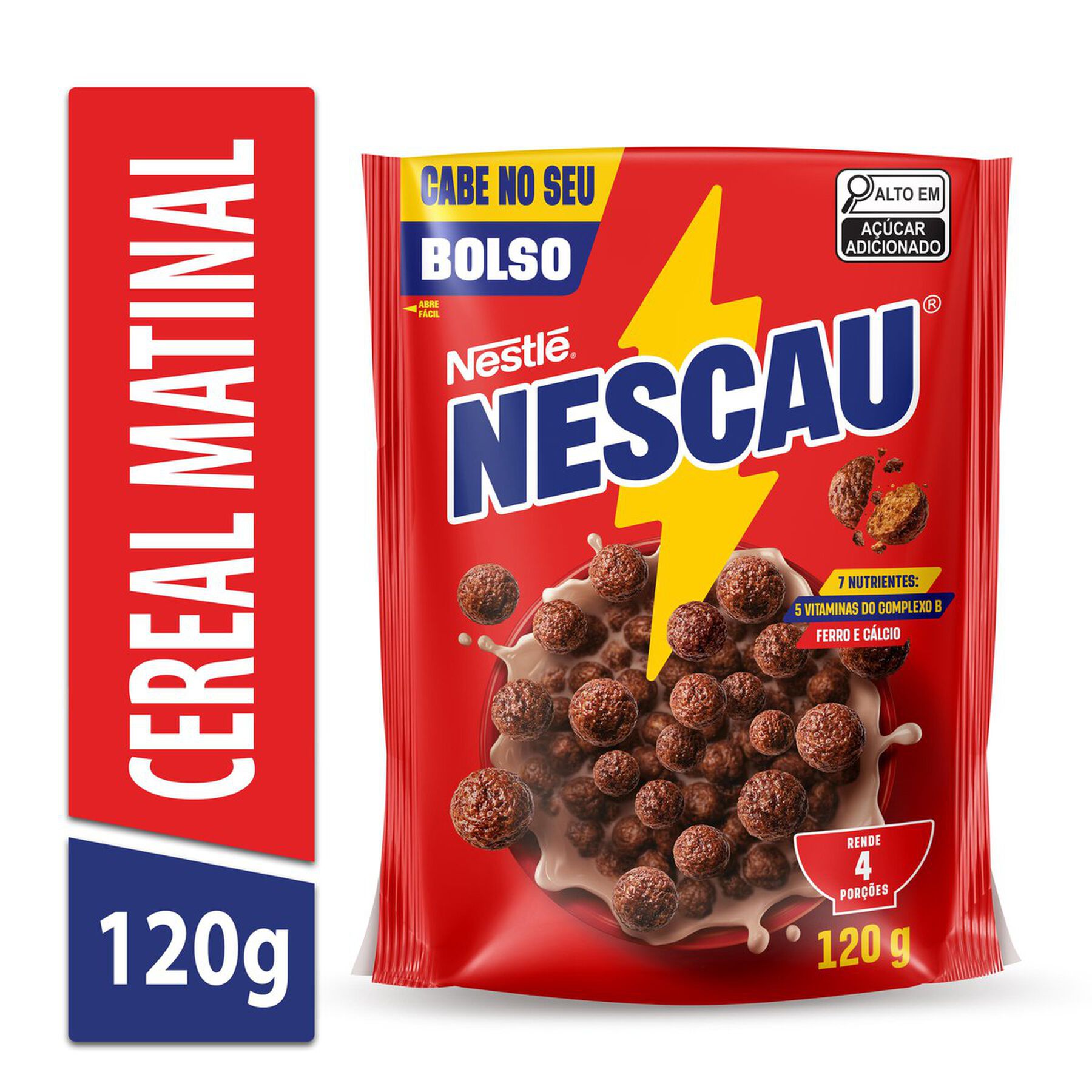 Cereal Matinal Nescau Nestlé Sachê 120g