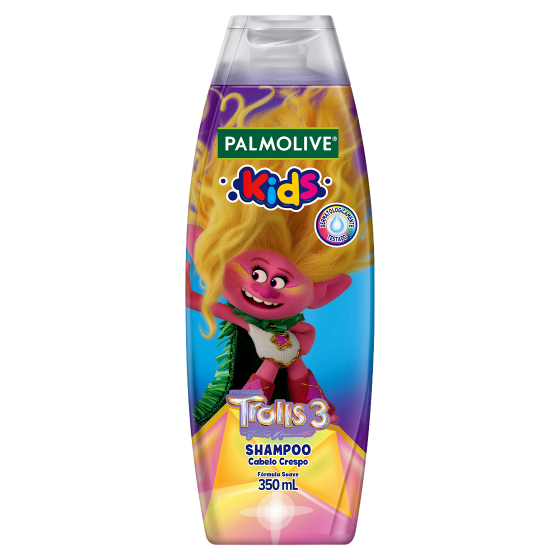 Shampoo Cabelo Crespo Palmolive Kids Frasco 350ml