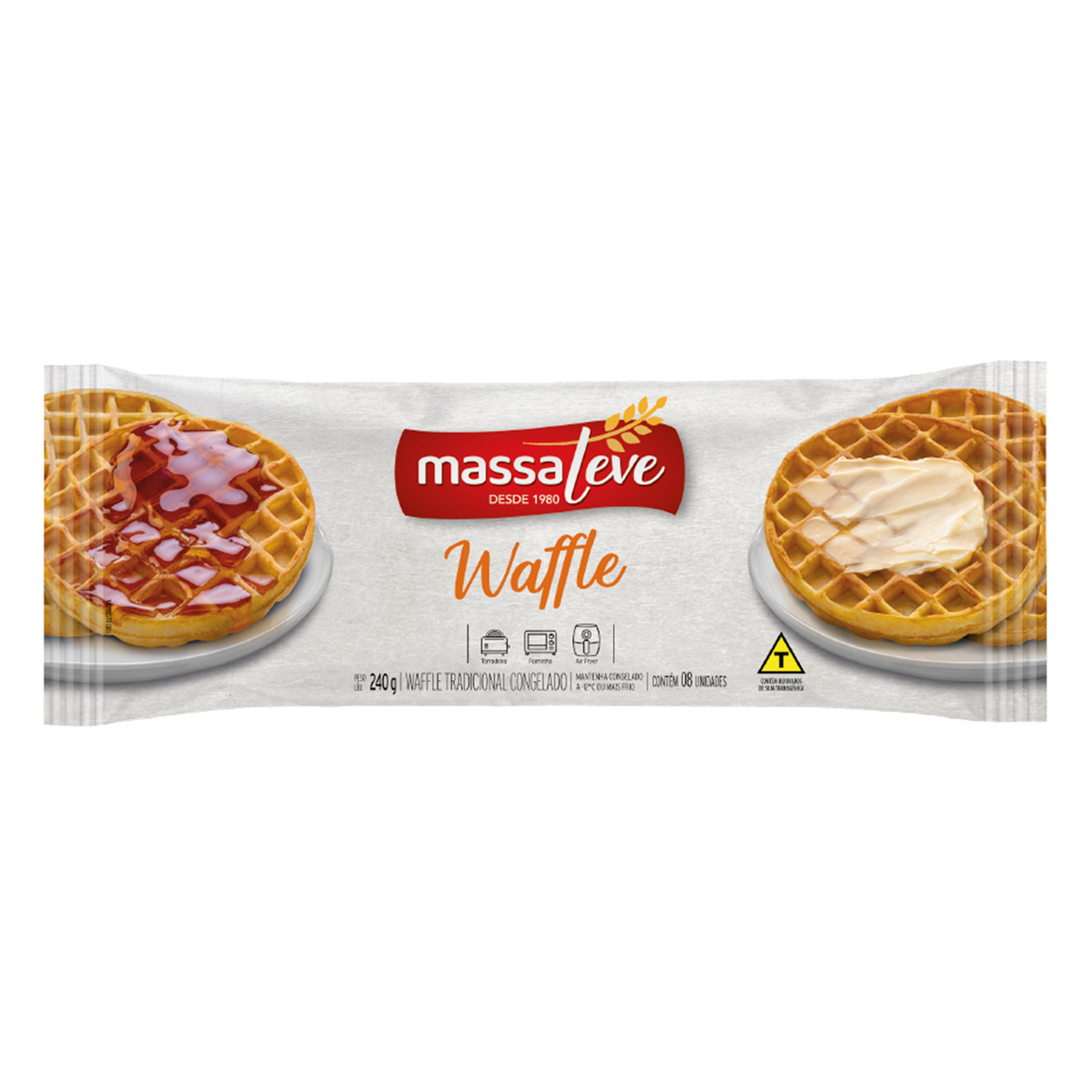 Waffle Tradicional Massa Leve 240g
