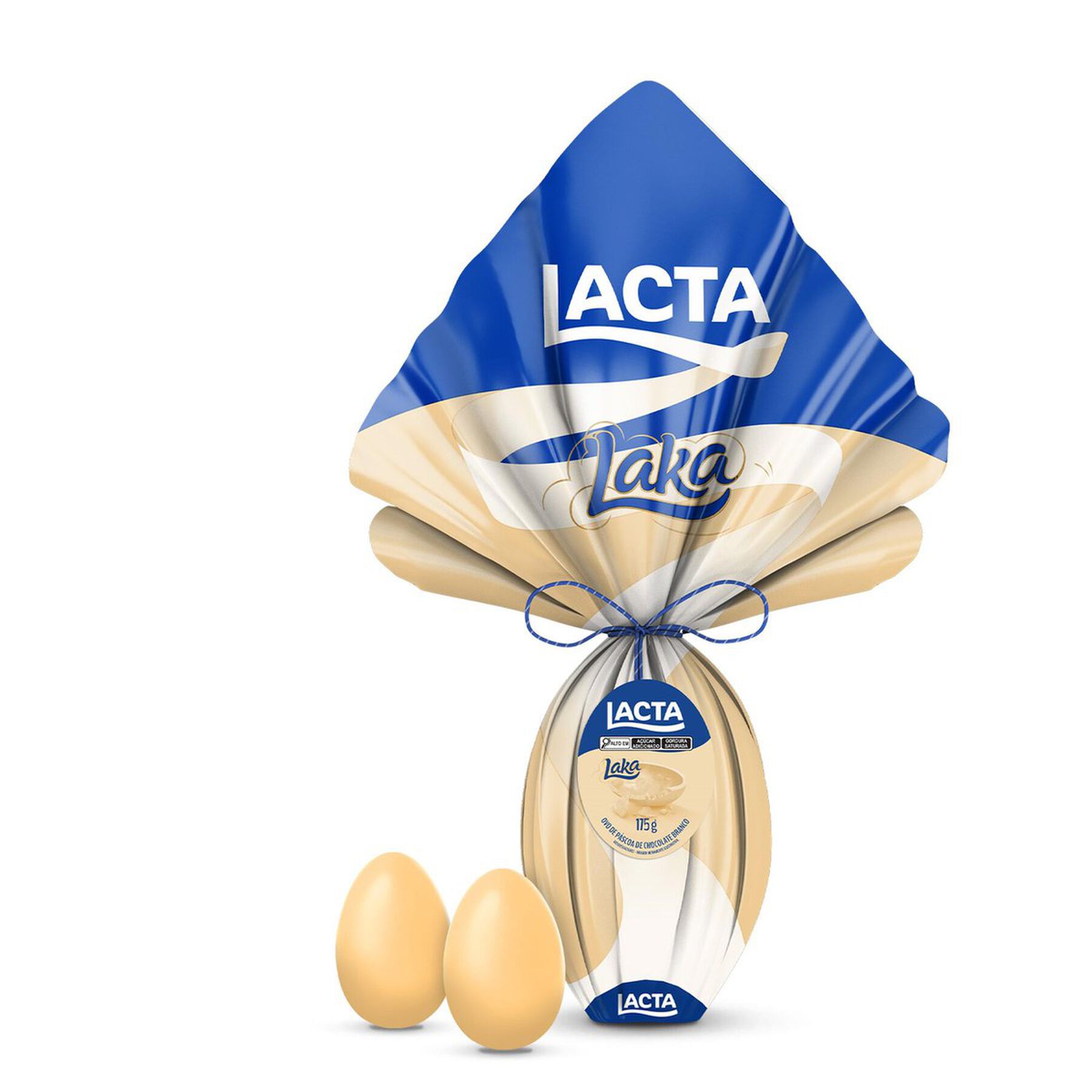 Ovo de Páscoa Branco Laka Lacta 175g