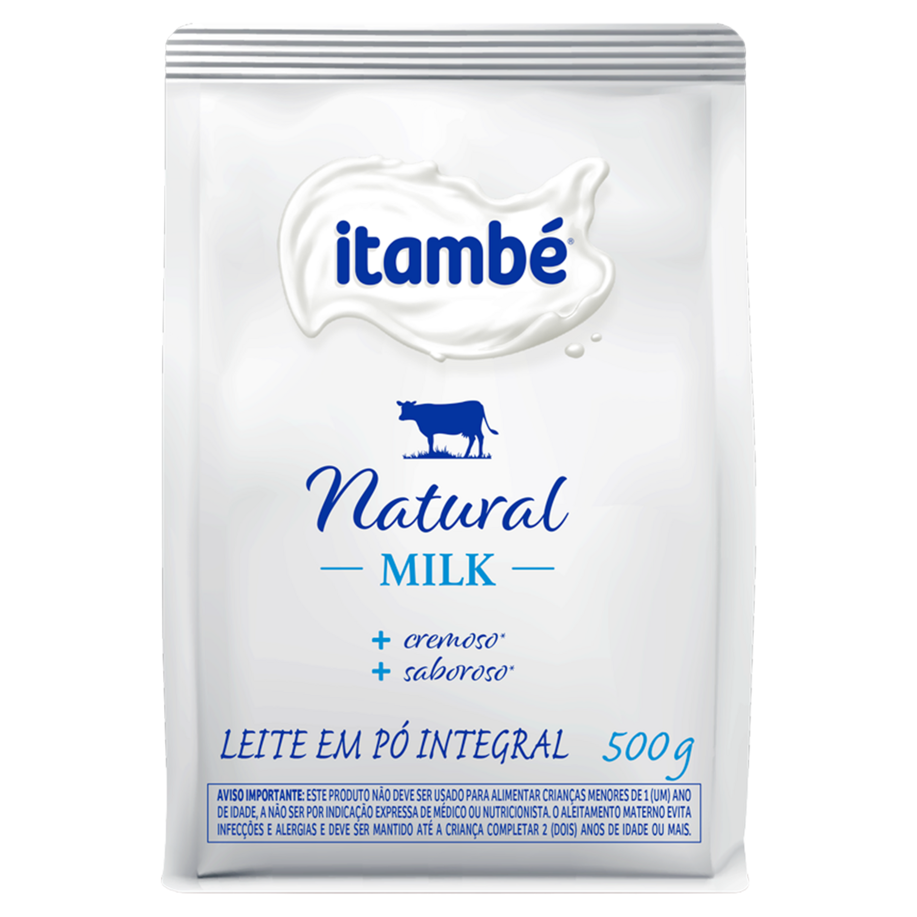 Leite em P&oacute; Integral Natural Milk Itamb&eacute; Pacote 500g